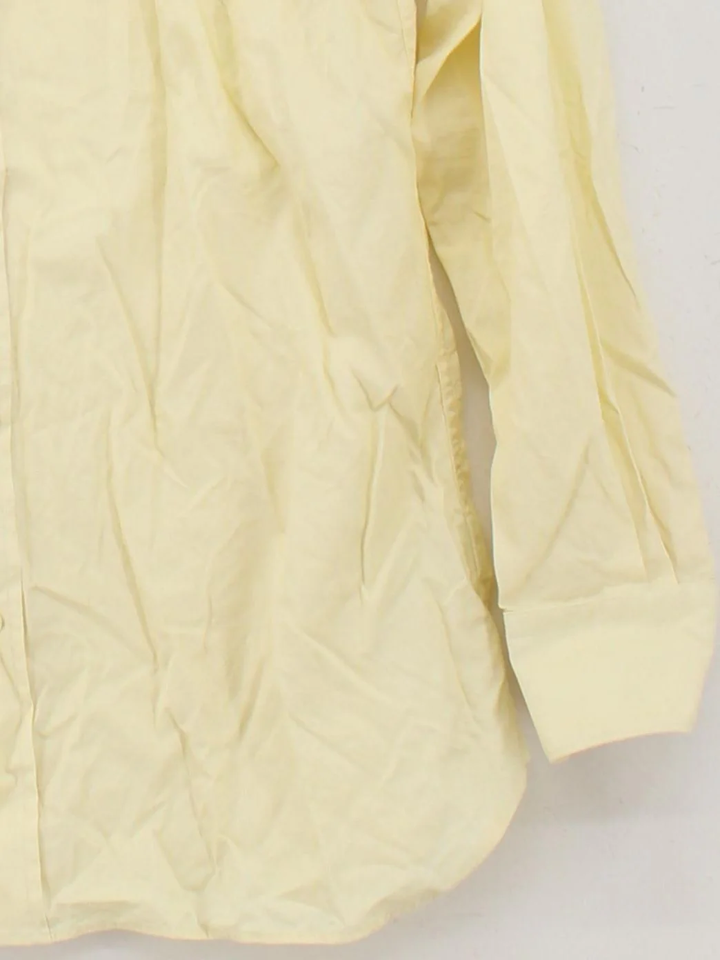 Charles Tyrwhitt Men's Shirt Chest: 35 in Yellow 100% Cotton Basic - Image 4
