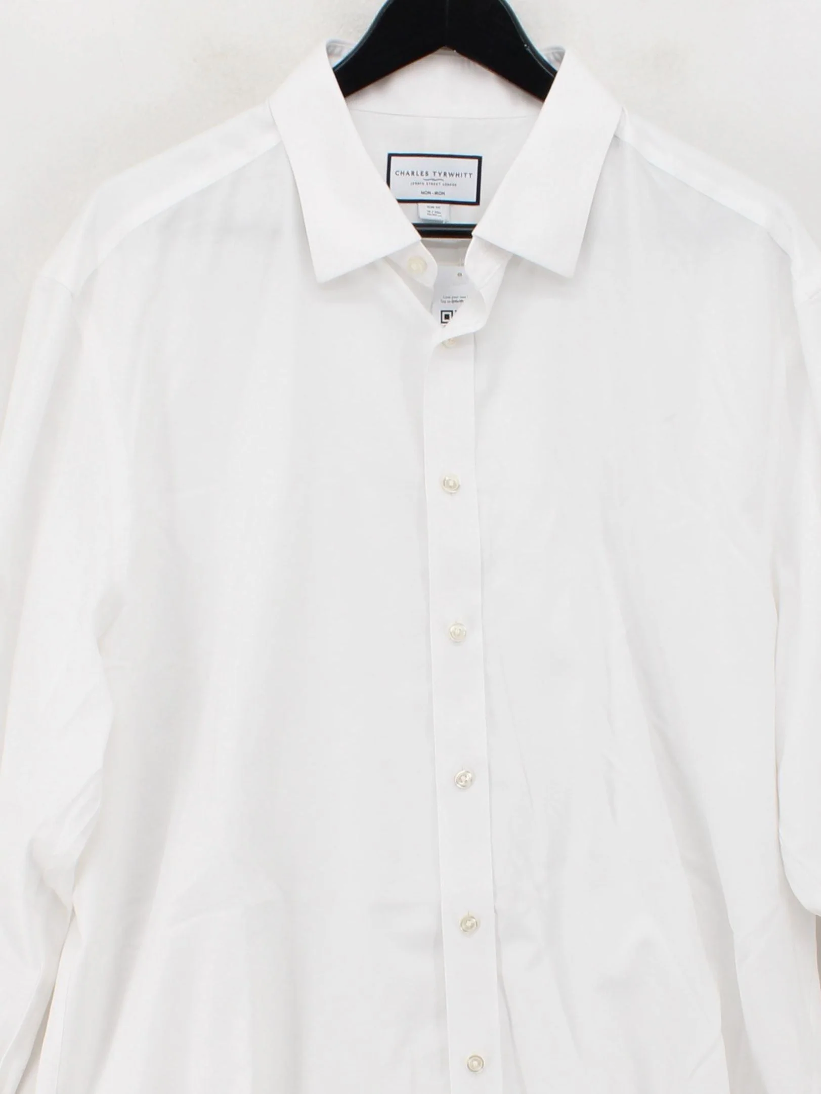 Charles Tyrwhitt Men's Shirt Collar: 18 in White 100% Cotton Basic - Image 3