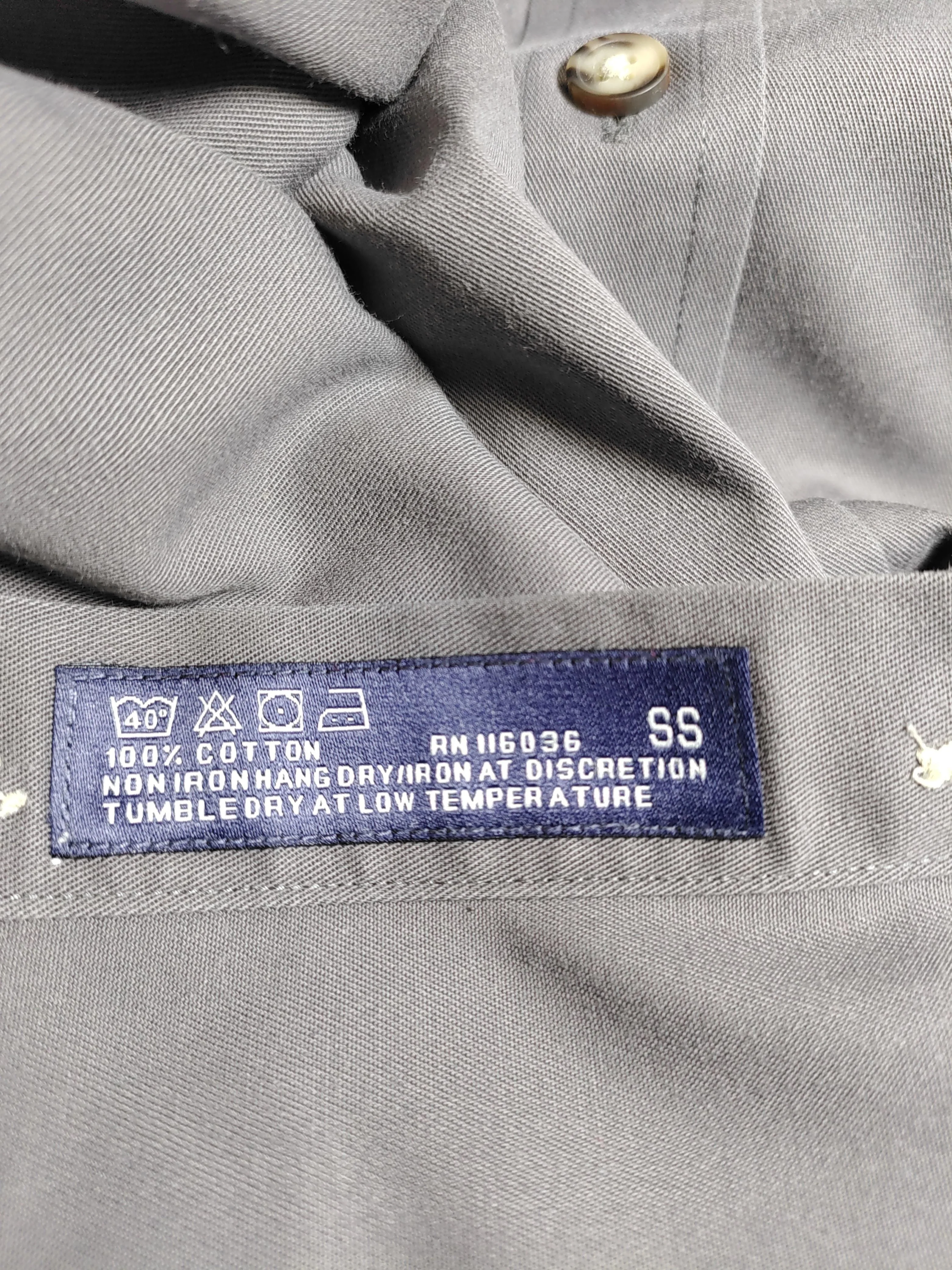 Charles Tyrwhitt Men's Shirt L Grey 100% Cotton Basic - Image 6