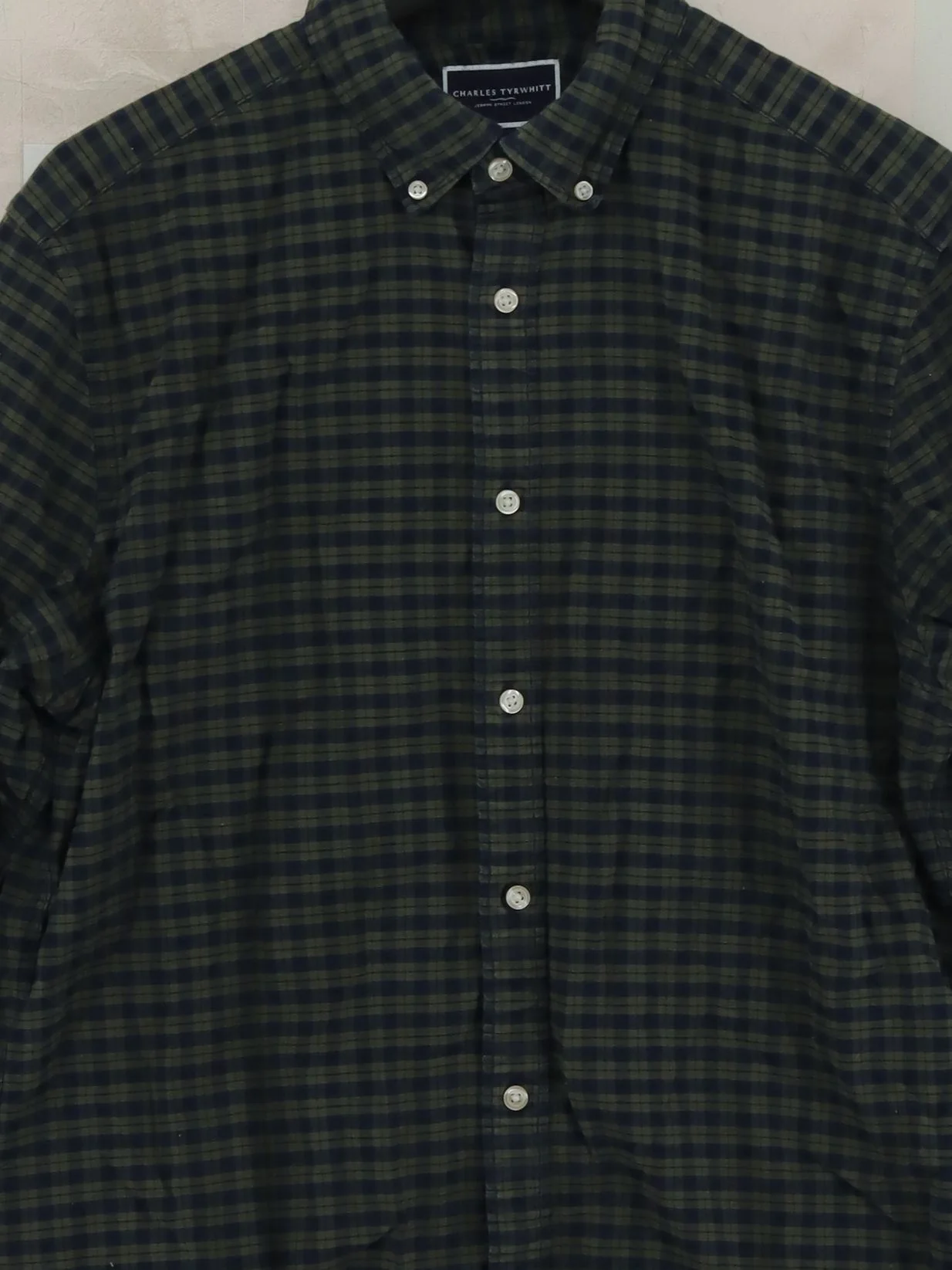Charles Tyrwhitt Men's Shirt L Multi Checkered 100% Cotton Basic - Image 3
