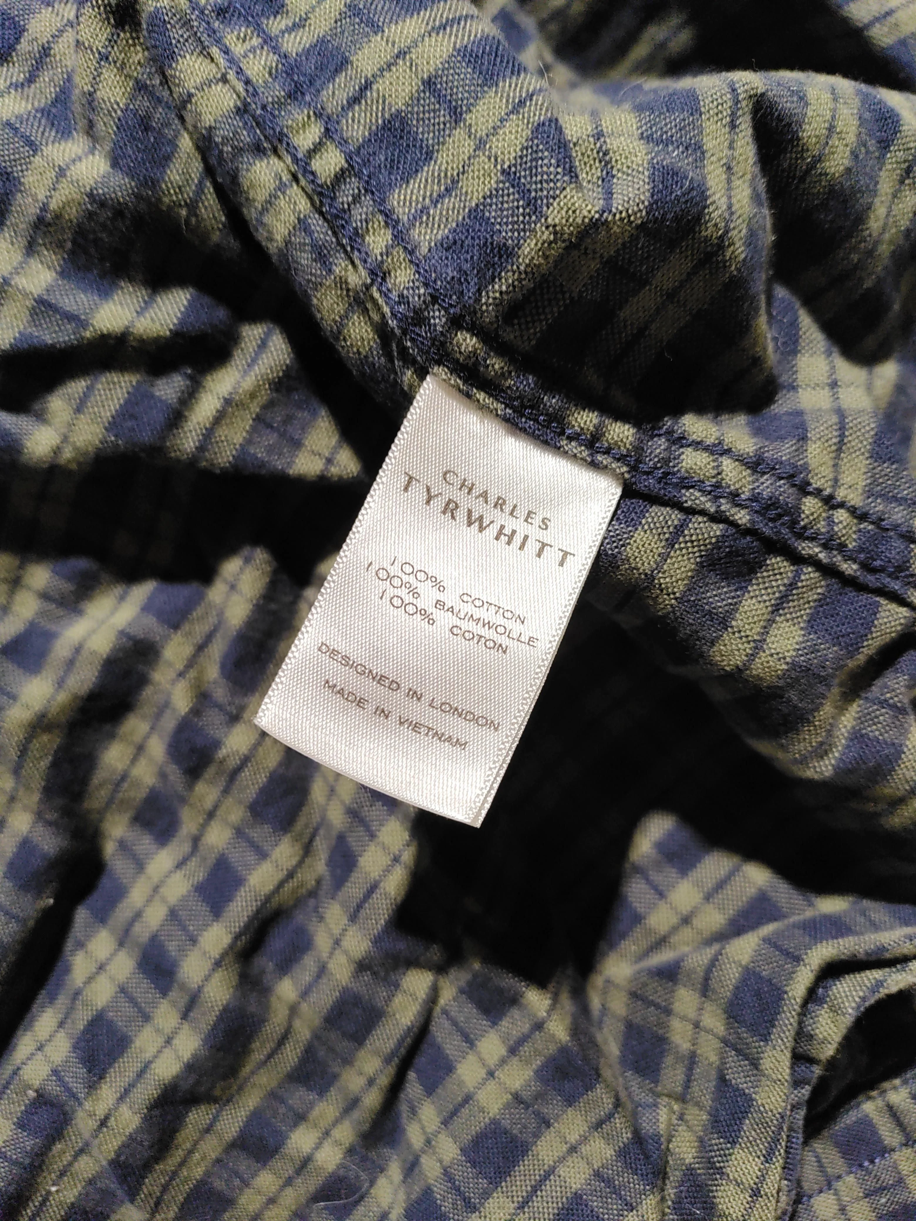 Charles Tyrwhitt Men's Shirt L Multi Checkered 100% Cotton Basic - Image 6