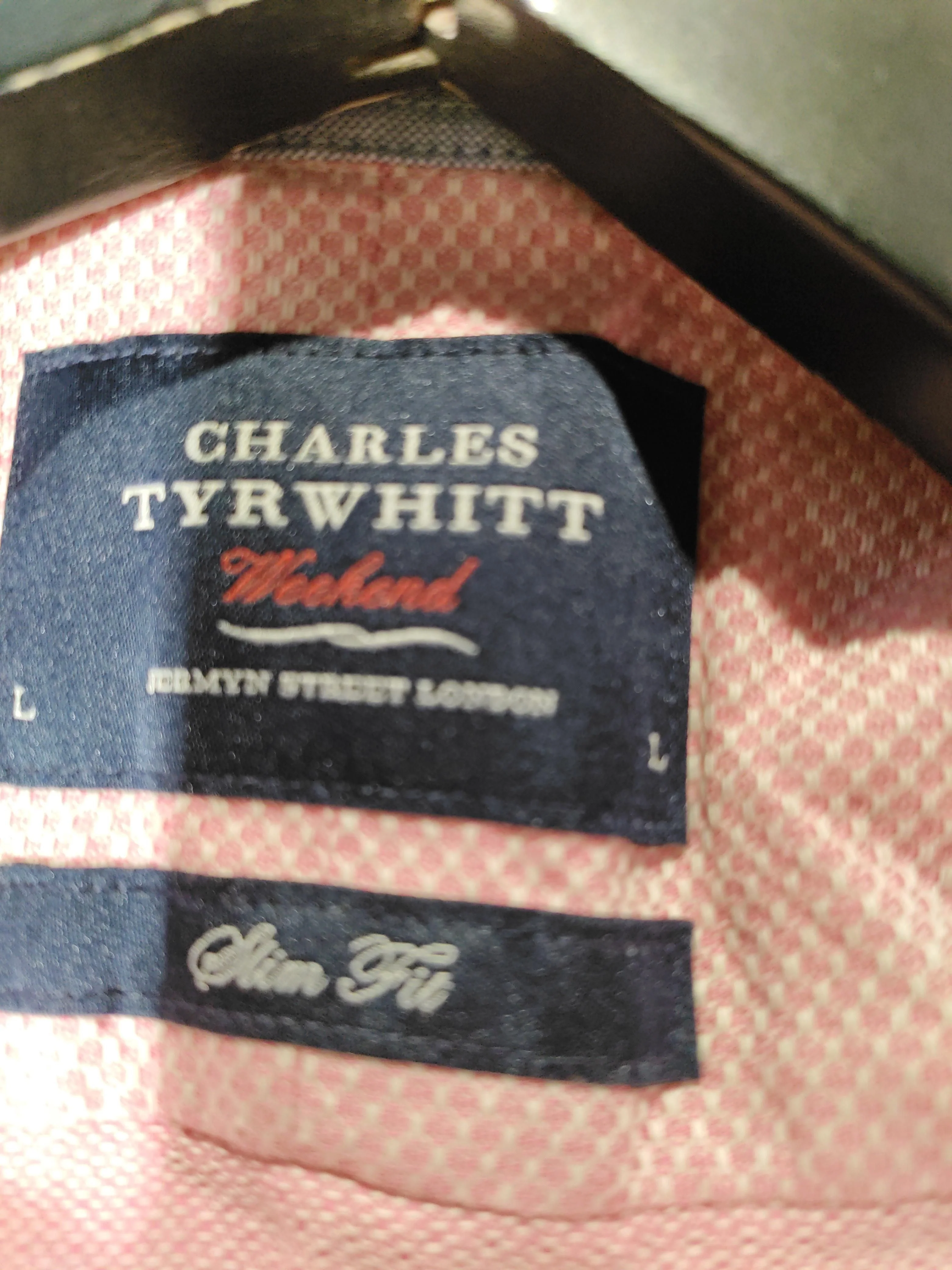 Charles Tyrwhitt Men's Shirt L Pink 100% Cotton Basic - Image 5