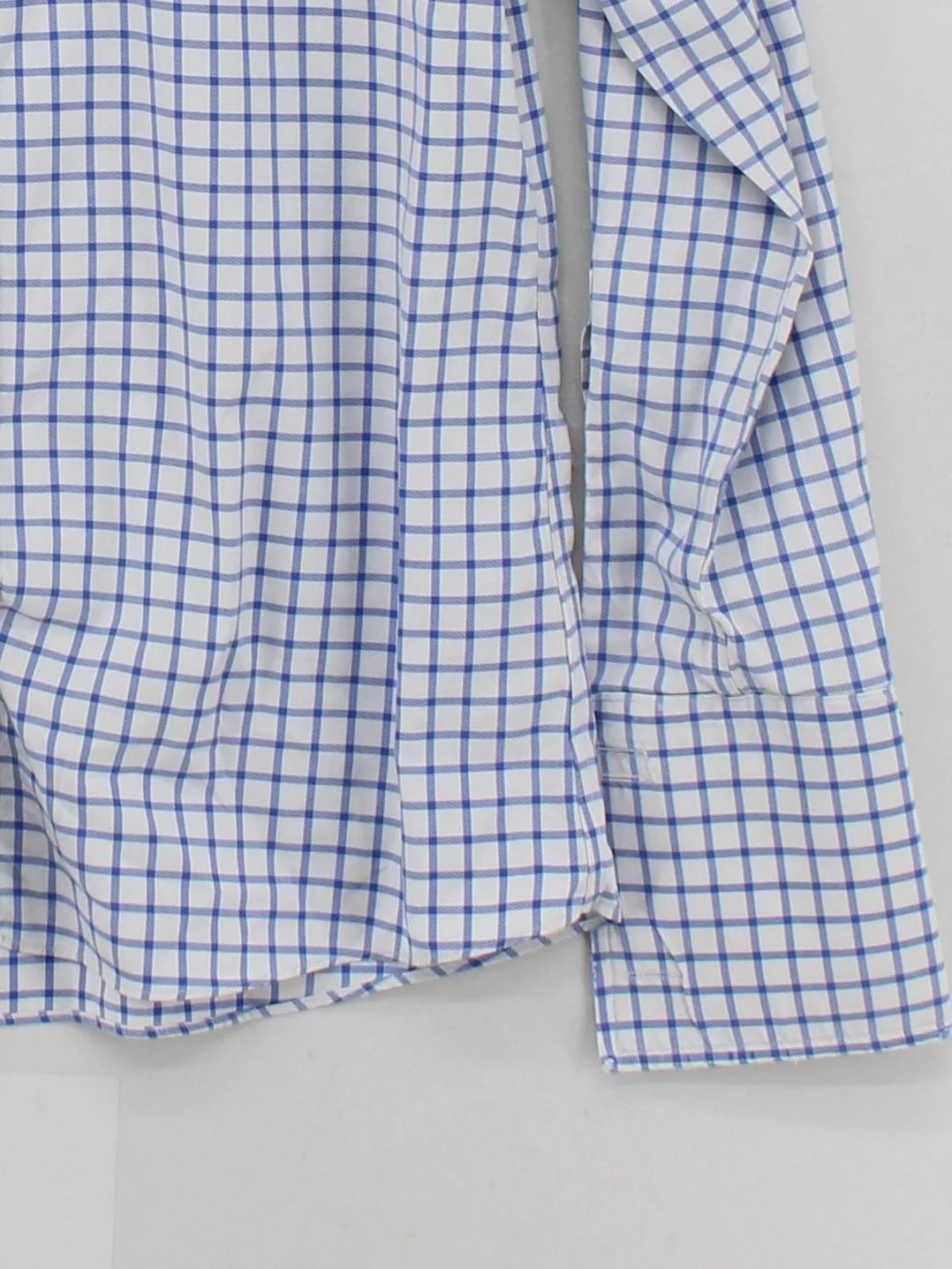 Charles Tyrwhitt Men's Shirt M Blue Checkered 100% Cotton Basic - Image 4