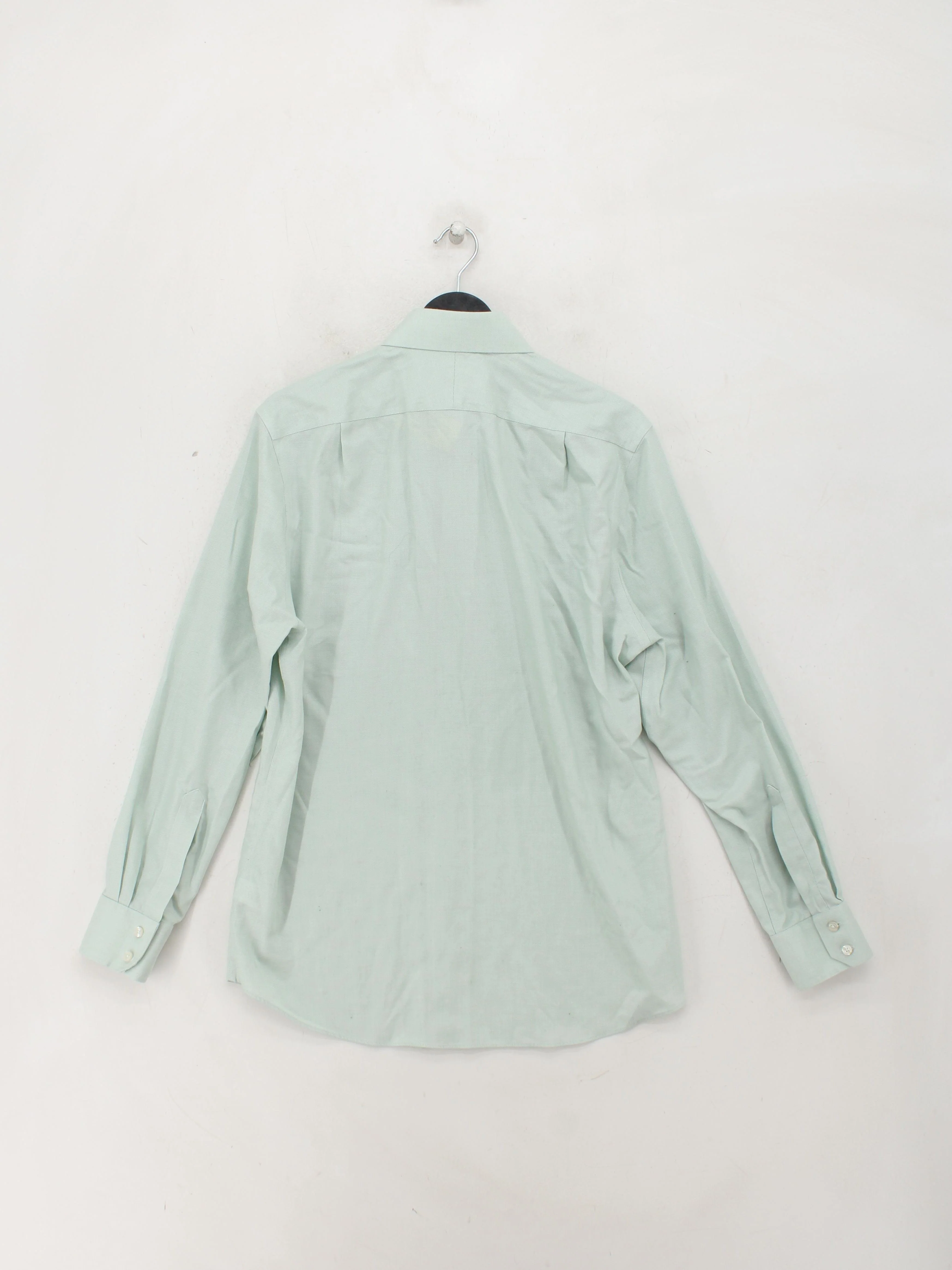 Charles Tyrwhitt Men's Shirt M Green 100% Cotton Basic - Image 2