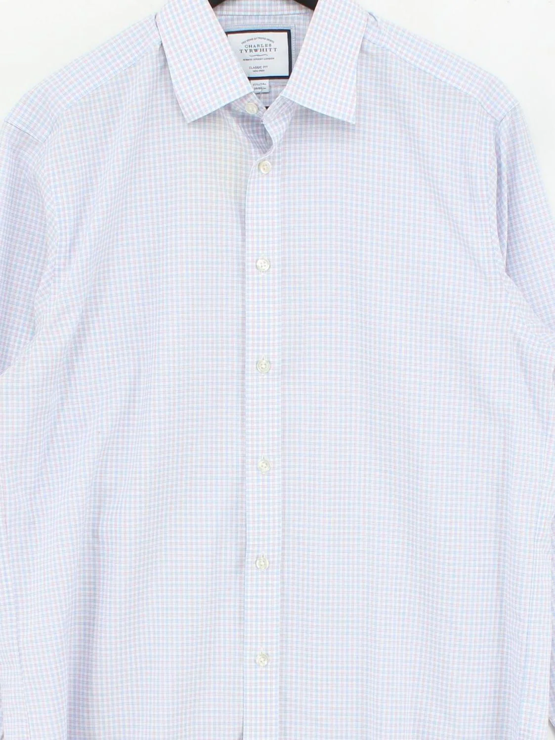 Charles Tyrwhitt Men's Shirt M Multi Checkered 100% Cotton Basic - Image 3