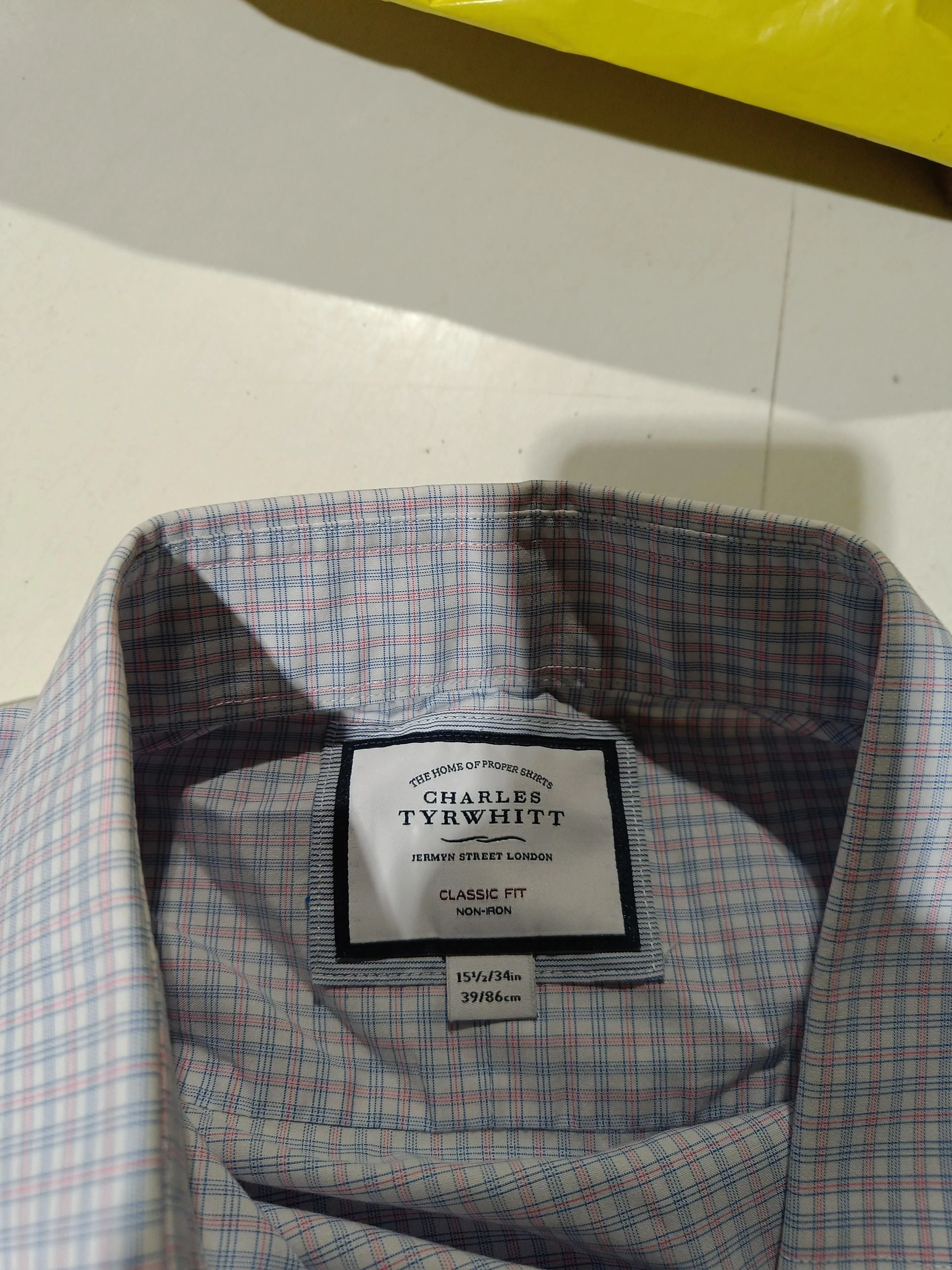 Charles Tyrwhitt Men's Shirt M Multi Checkered 100% Cotton Basic - Image 5