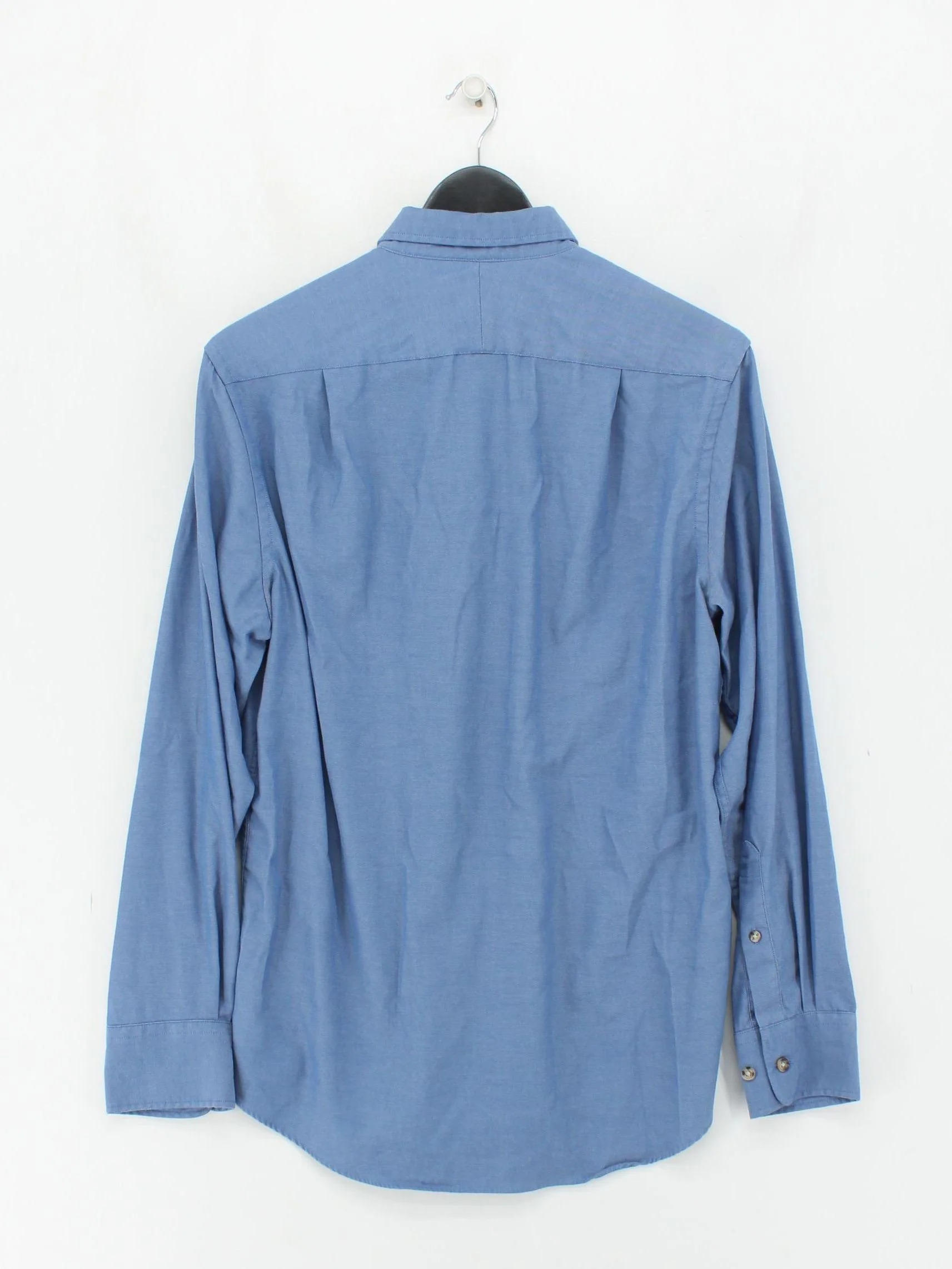 Charles Tyrwhitt Men's Shirt S Blue 100% Other Basic - Image 2