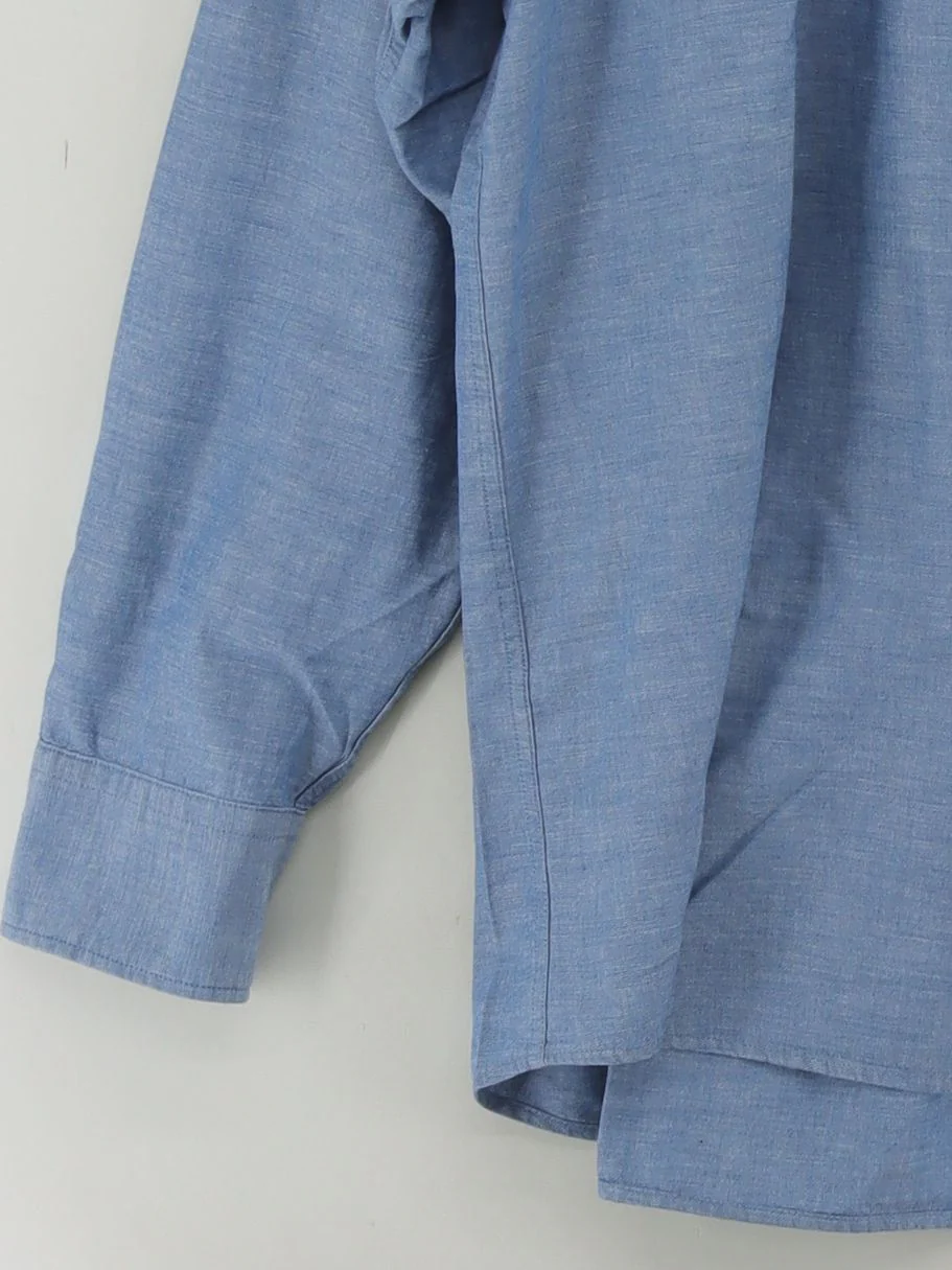 Charles Tyrwhitt Men's Shirt XL Blue 100% Cotton Basic - Image 4