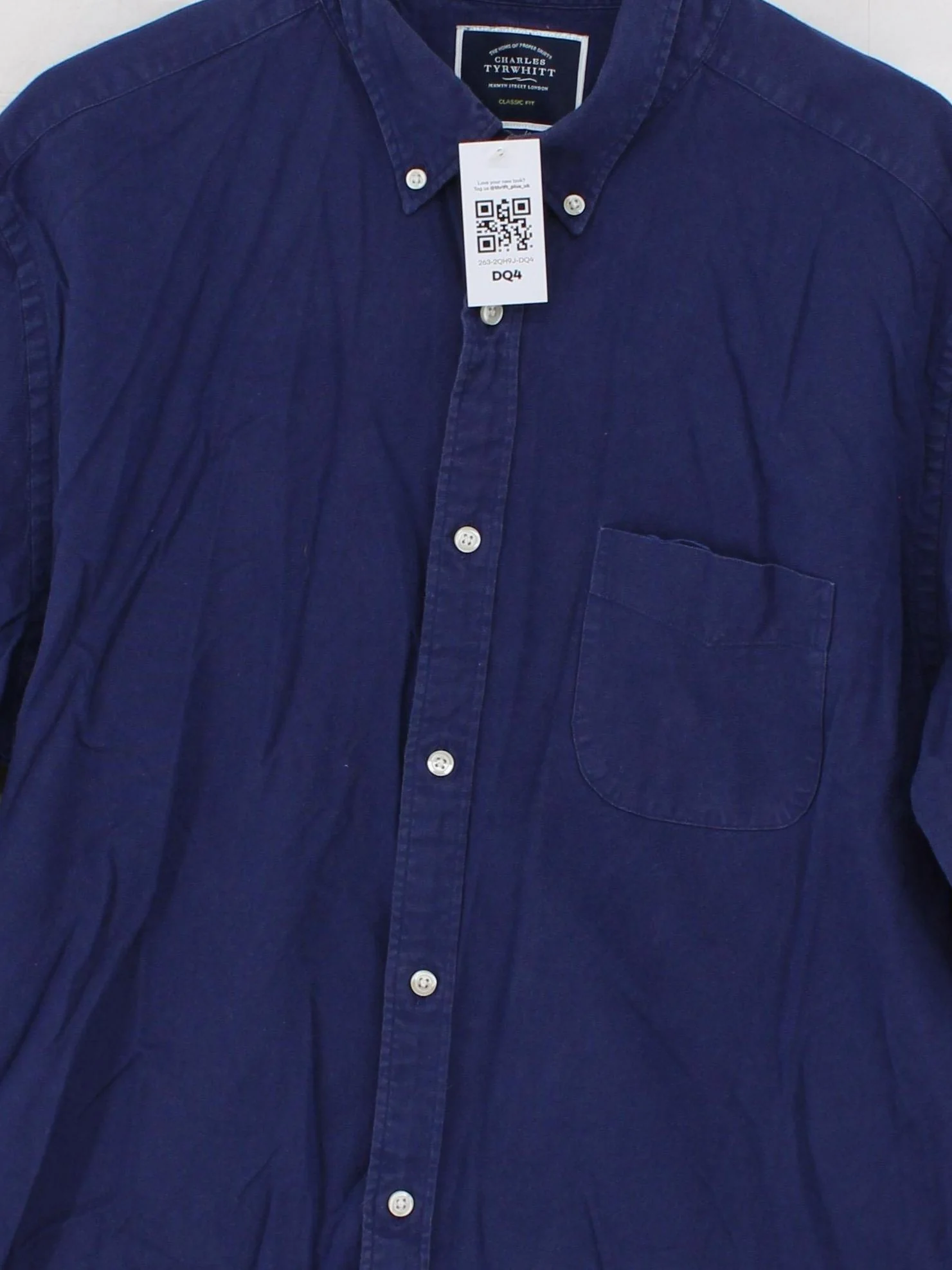 Charles Tyrwhitt Men's Shirt XL Blue 100% Cotton Basic - Image 3