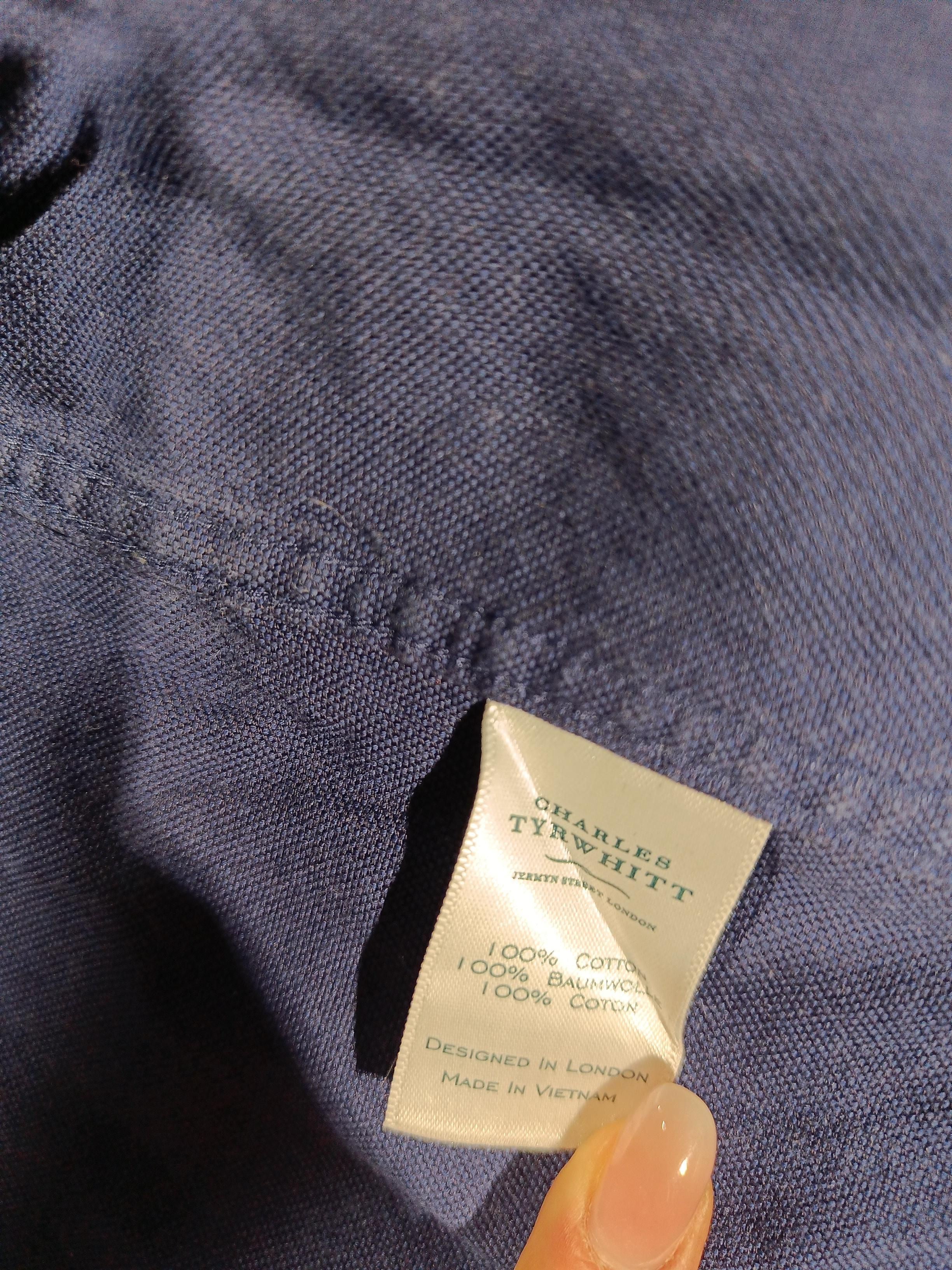 Charles Tyrwhitt Men's Shirt XL Blue 100% Cotton Basic - Image 8