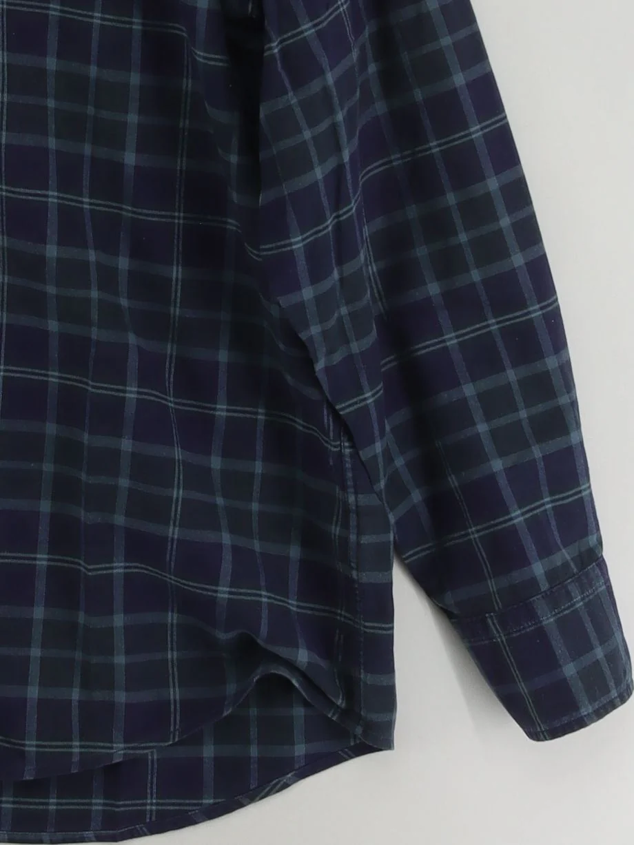 Charles Tyrwhitt Men's Shirt XL Blue Checkered 100% Cotton Basic - Image 4