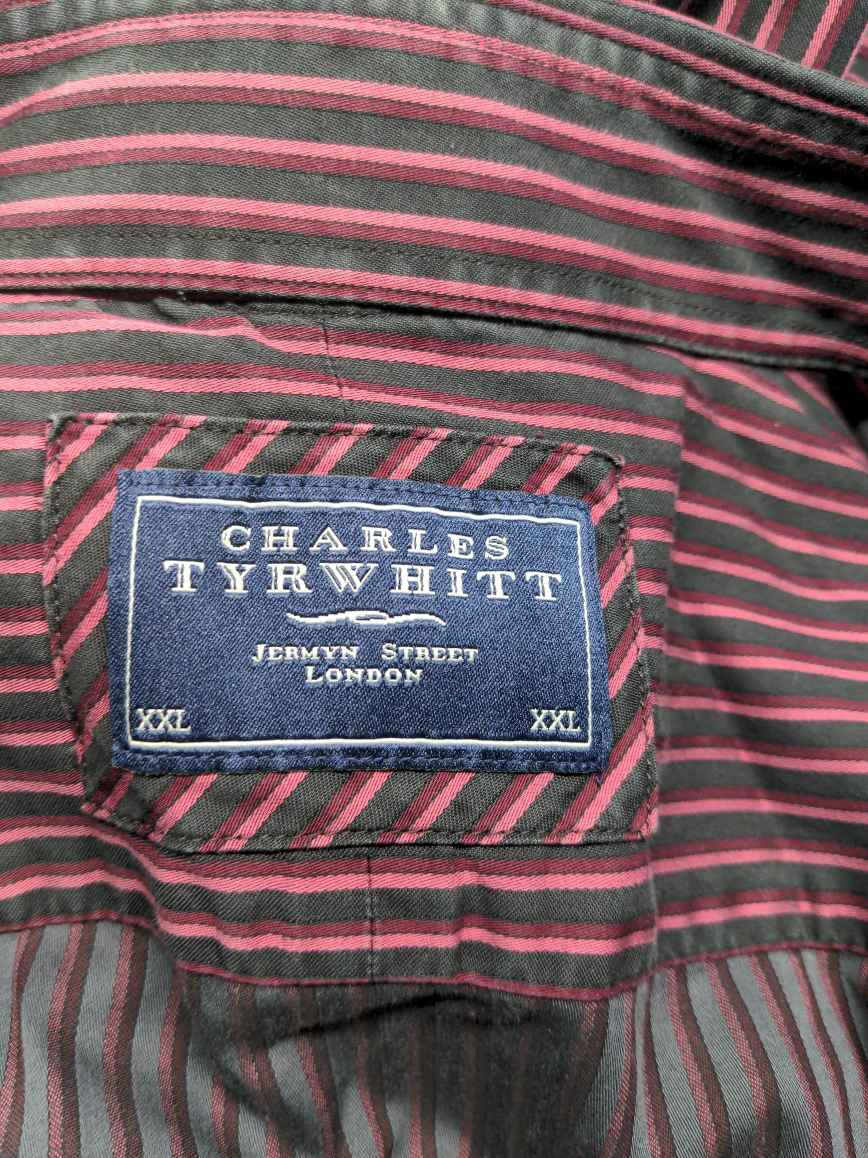 Charles Tyrwhitt Men's Shirt XXL Multi Striped 100% Cotton Basic - Image 5