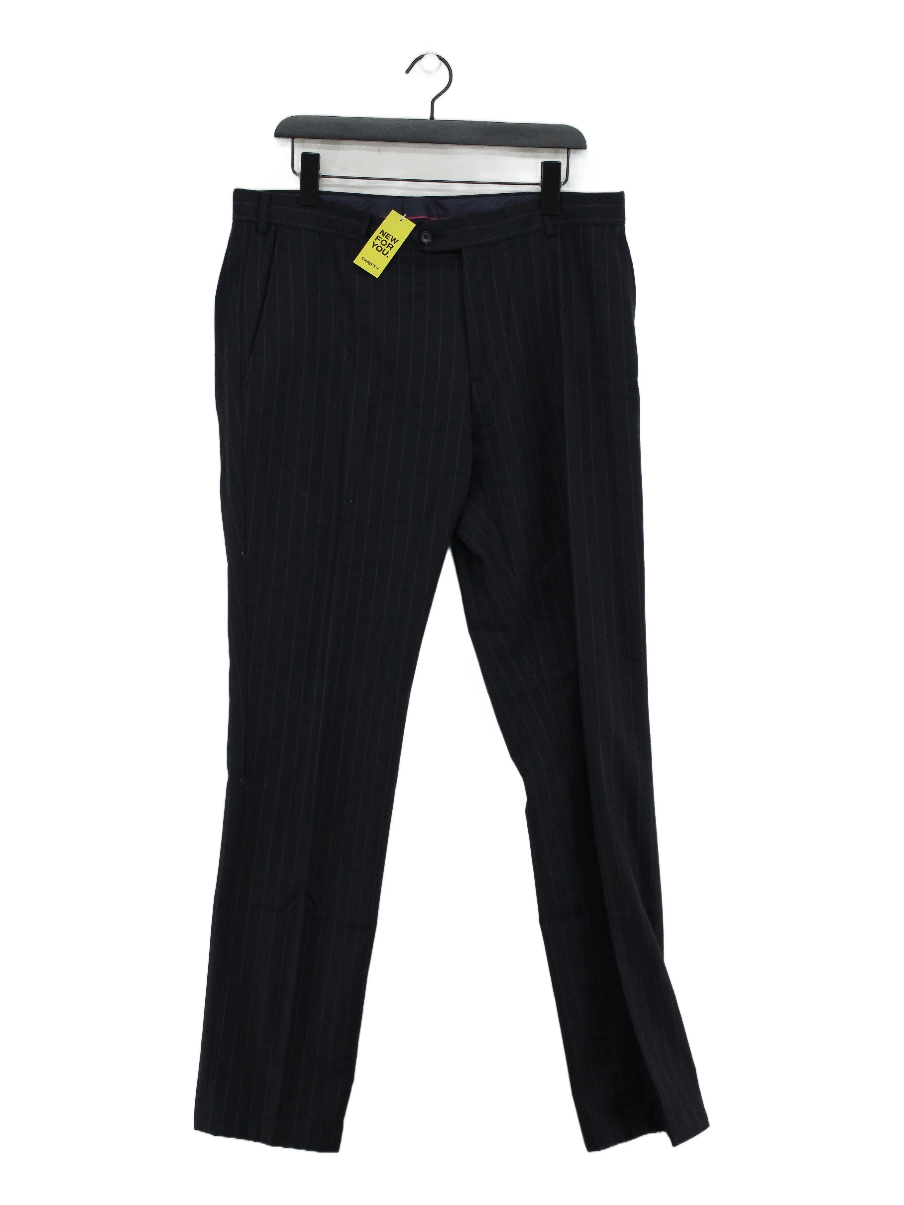 Charles Tyrwhitt Men's Suit Trousers W 34 in Blue Wool