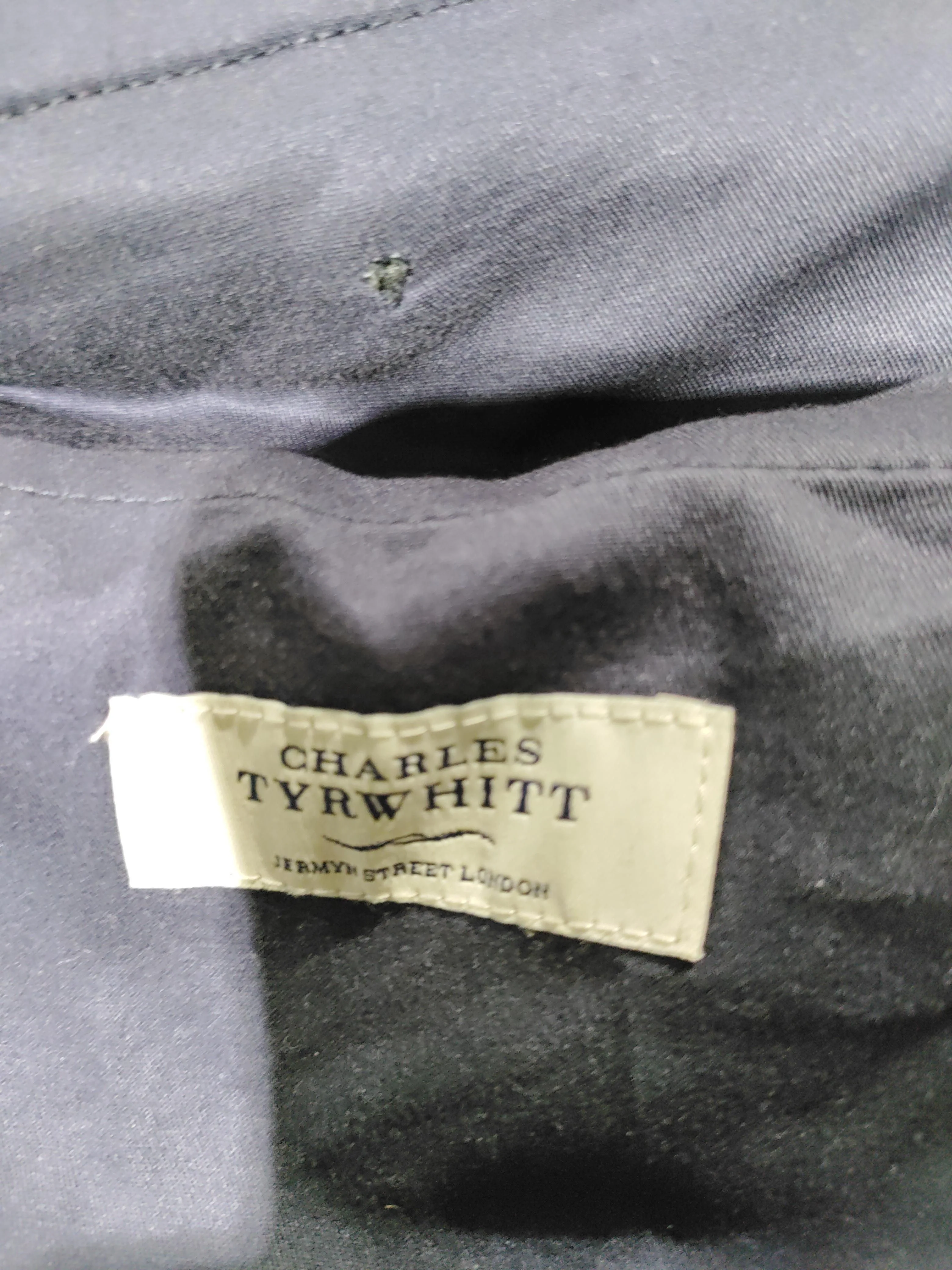 Charles Tyrwhitt Men's Suit Trousers W 34 in Blue Wool - Image 5