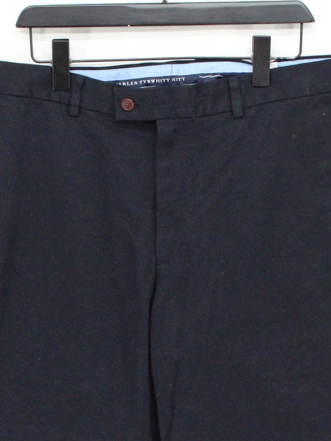 Charles Tyrwhitt Men's Trousers L Black 100% Cotton Straight Chino New with tags - Image 3