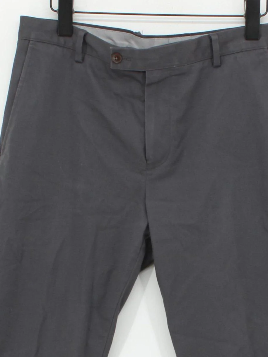 Charles Tyrwhitt Men's Trousers W 32 in Grey Cotton with Elastane Straight Chino - Image 3