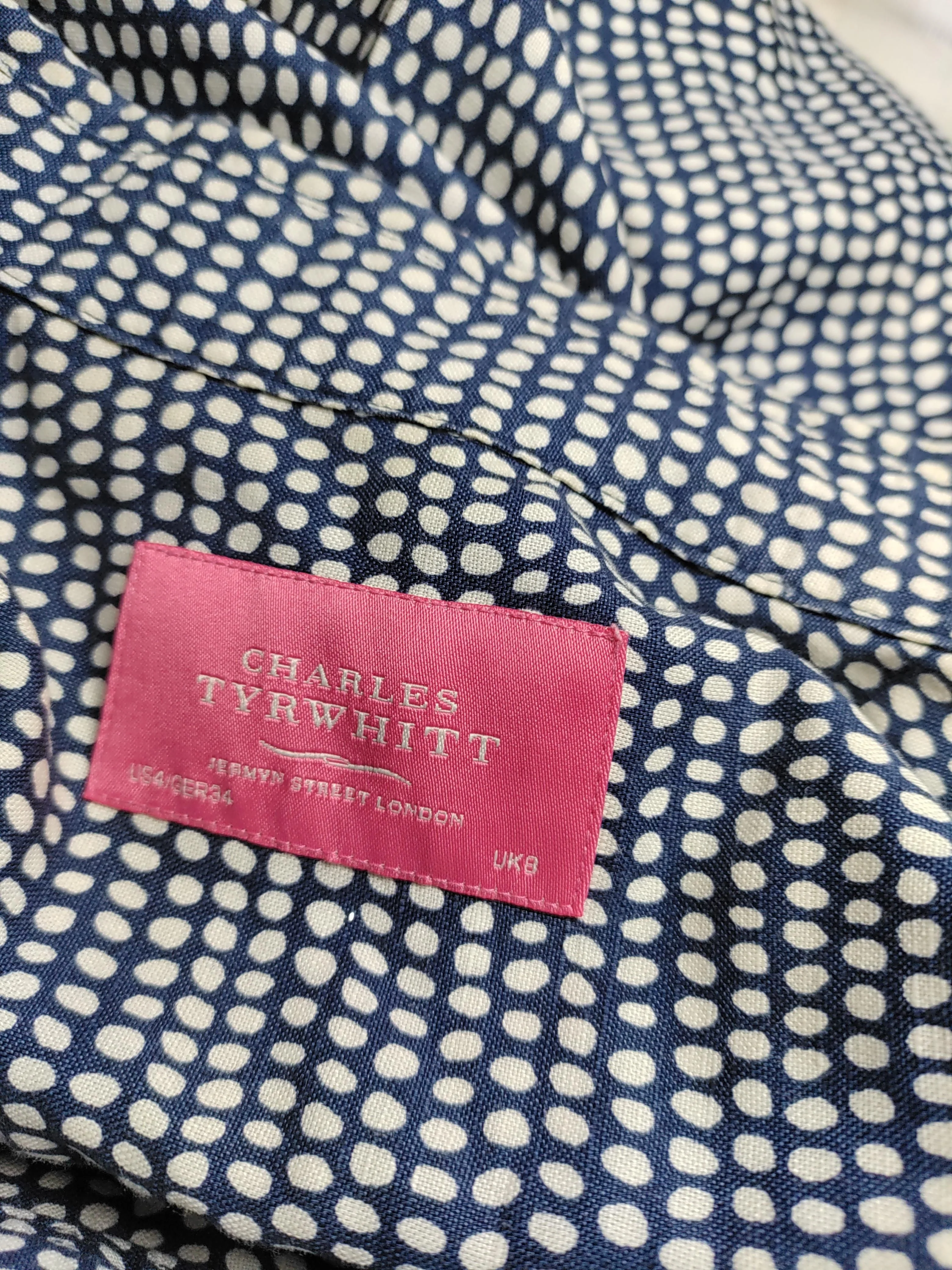 Charles Tyrwhitt Women's Shirt S Blue Cotton with Polyester Basic - Image 5