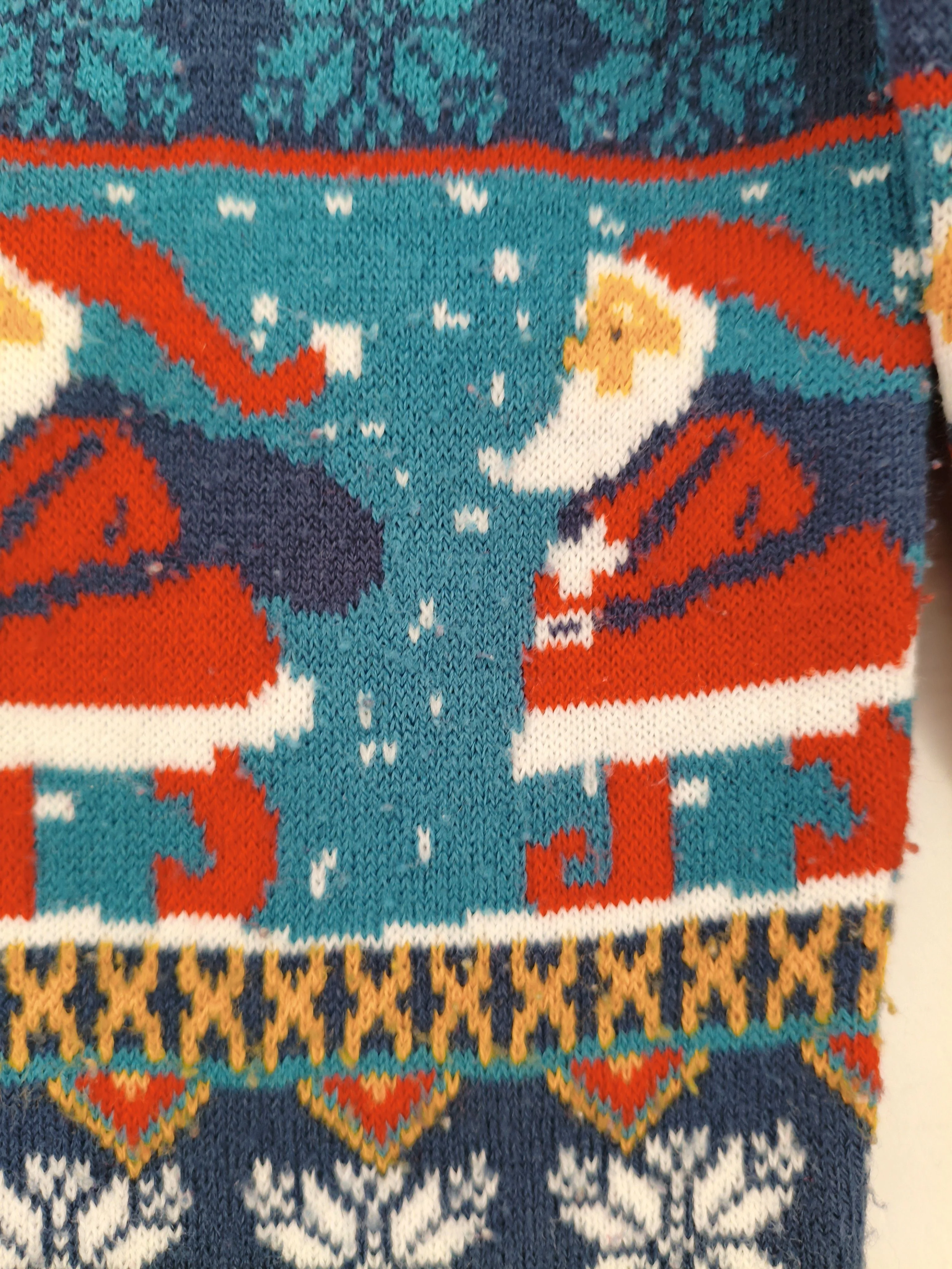 Charles Wilson Men's Jumper S Multi Graphic 100% Acrylic Round Neck Pullover - Image 5