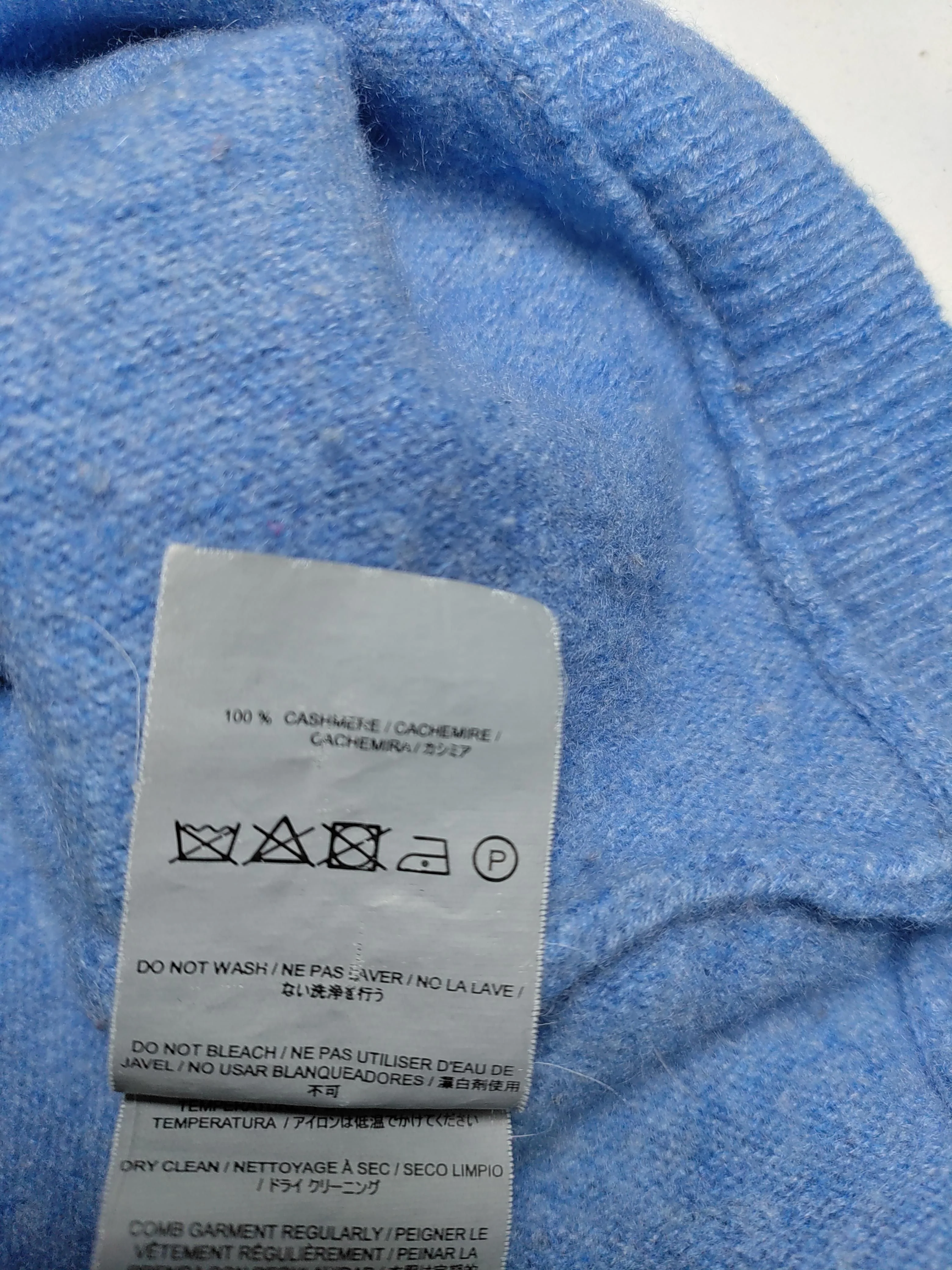 Charli Women's Jumper S Blue 100% Cashmere V-Neck Pullover - Image 6