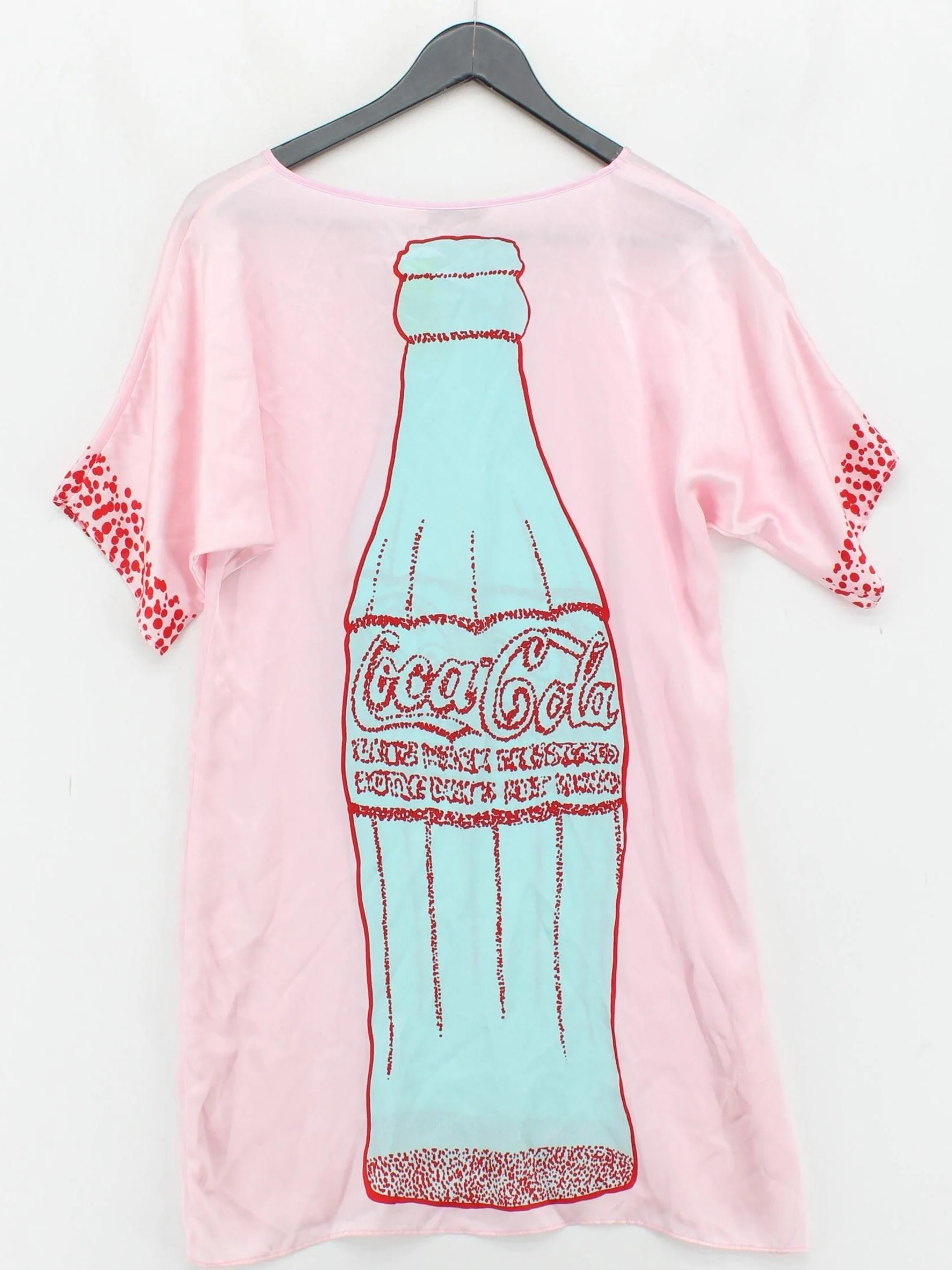 Charlotte Sparre Women's T-Shirt S Pink 100% Silk Basic - Image 2