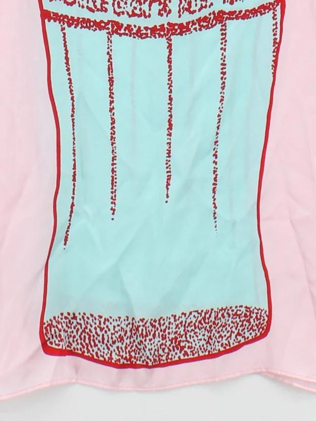Charlotte Sparre Women's T-Shirt S Pink 100% Silk Basic - Image 4
