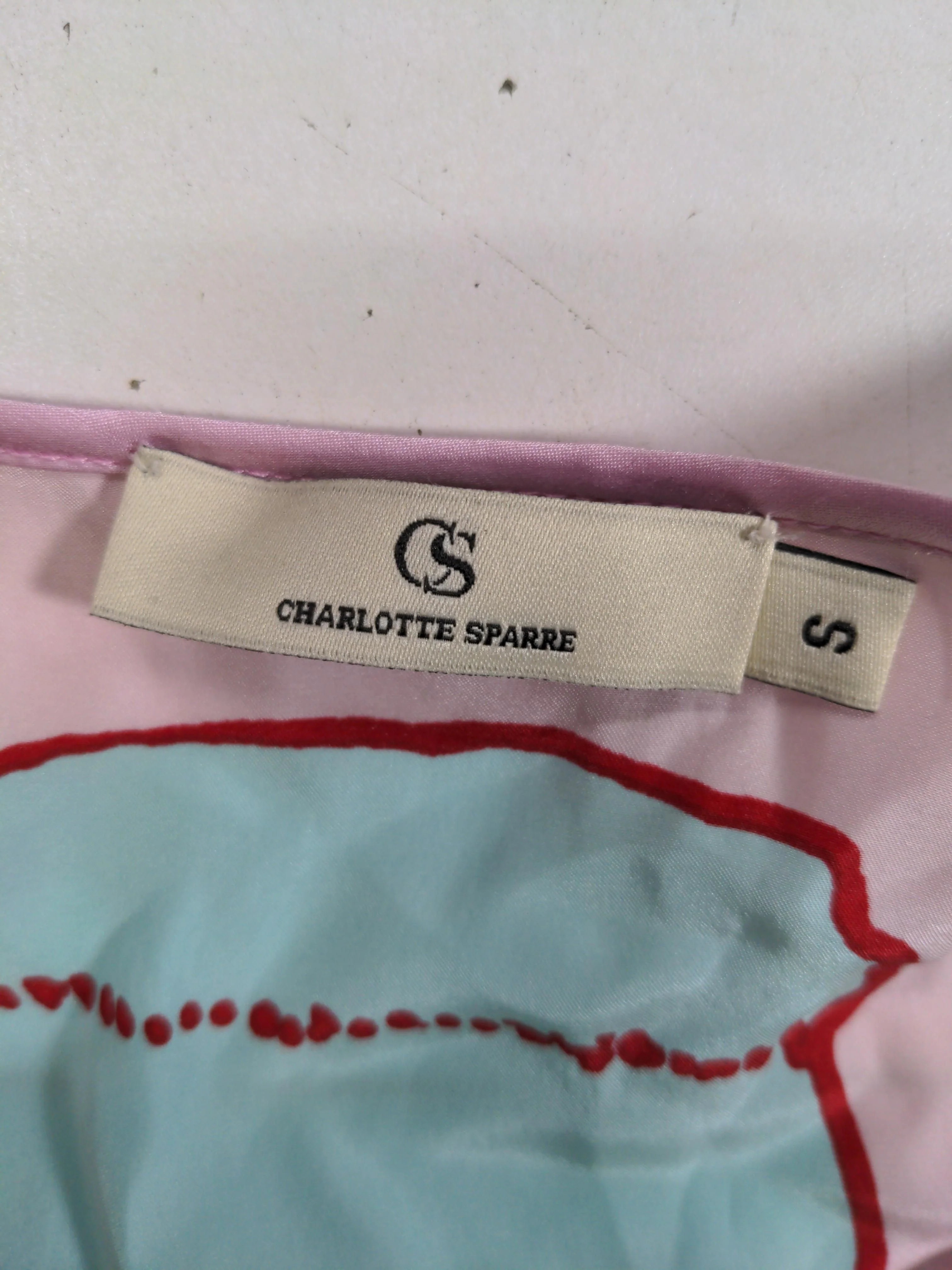 Charlotte Sparre Women's T-Shirt S Pink 100% Silk Basic - Image 5