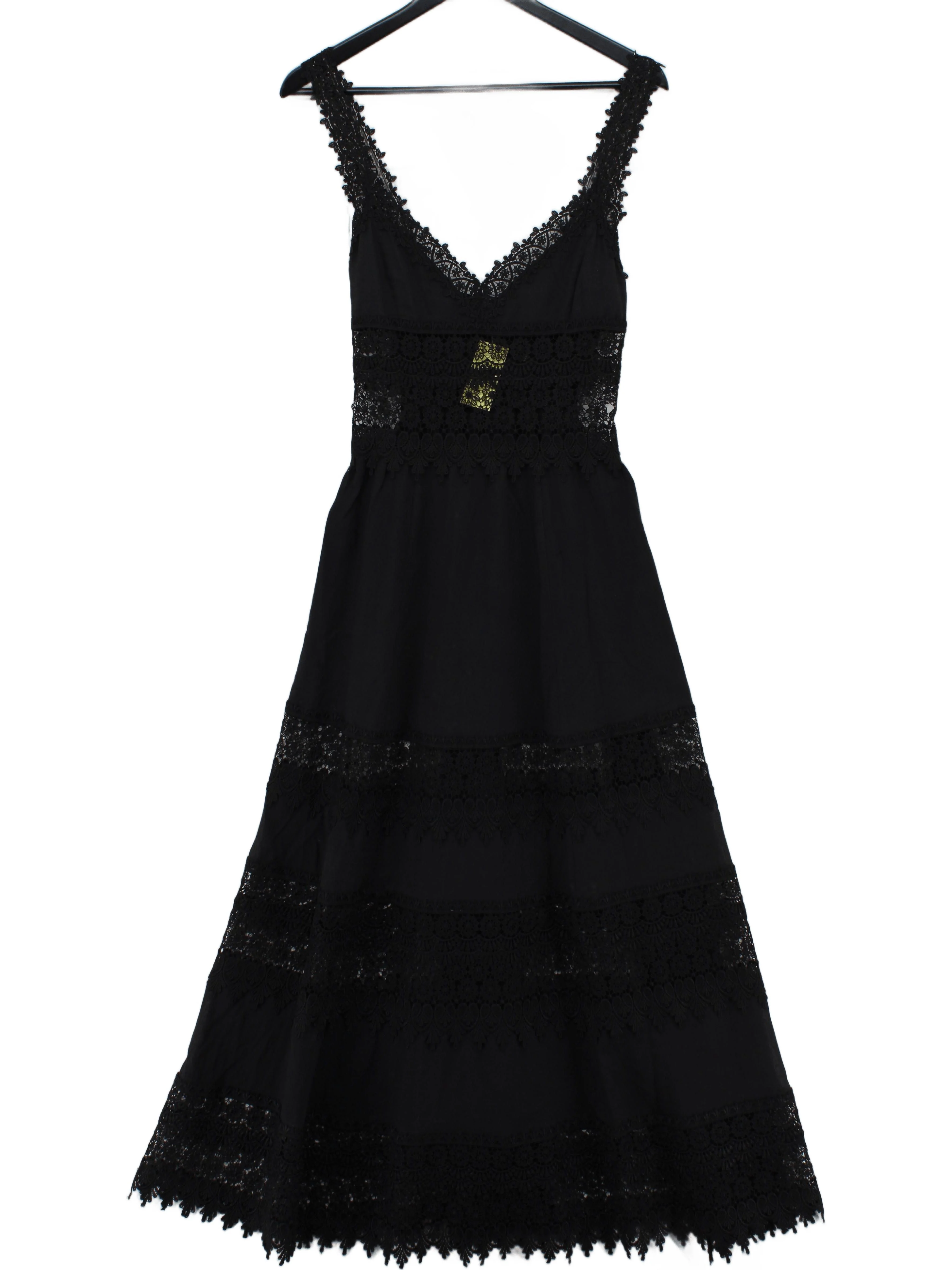 charo ruiz Maxi Dress M in Black