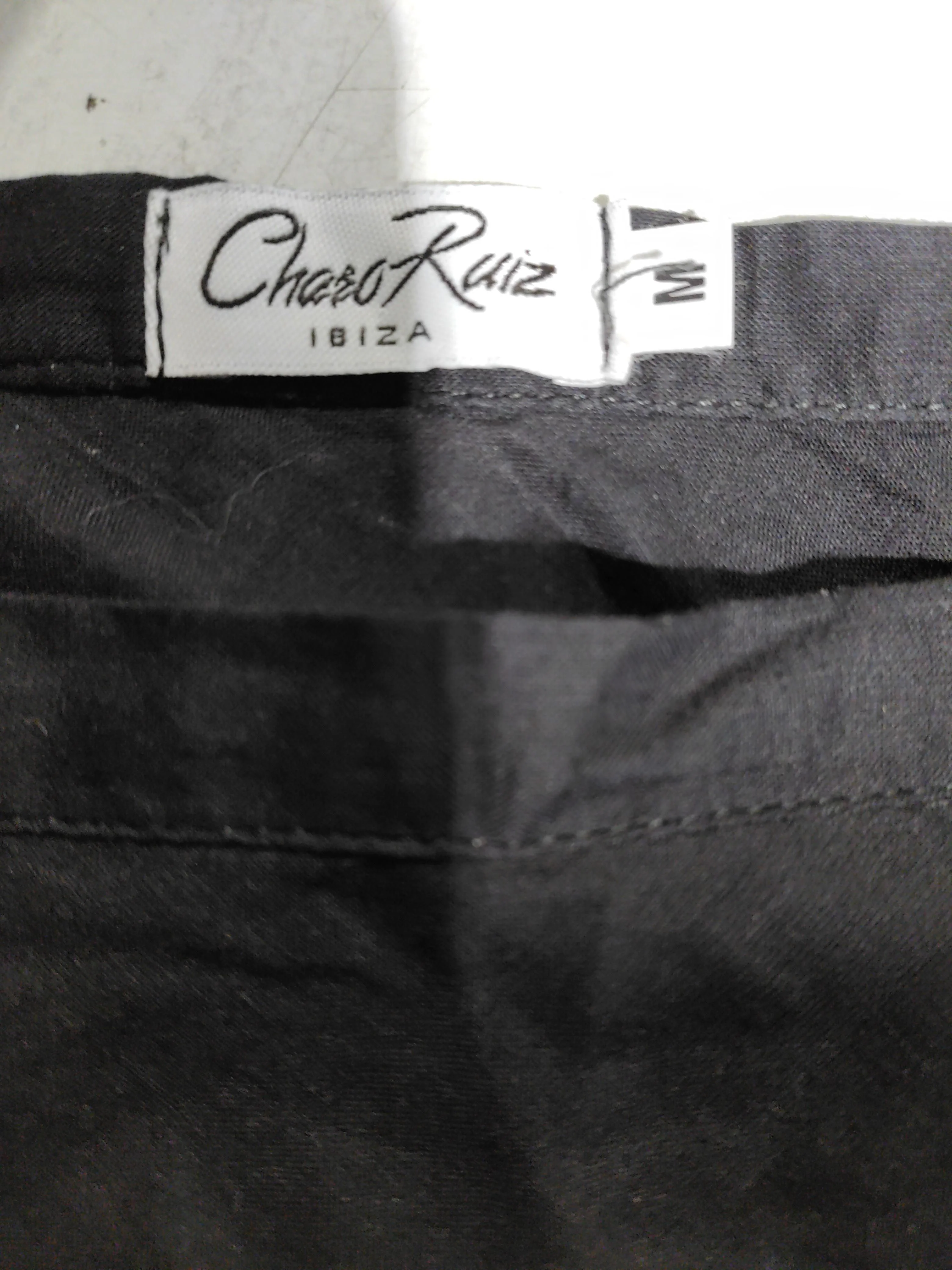 Charo Ruiz Women's Midi Skirt M Black Cotton with Polyester Midi A-Line - Image 5