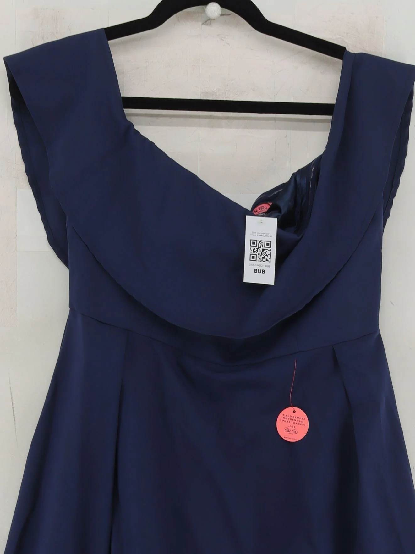 Chi Chi London A-Line Midi Dress M in Blue - Image 3