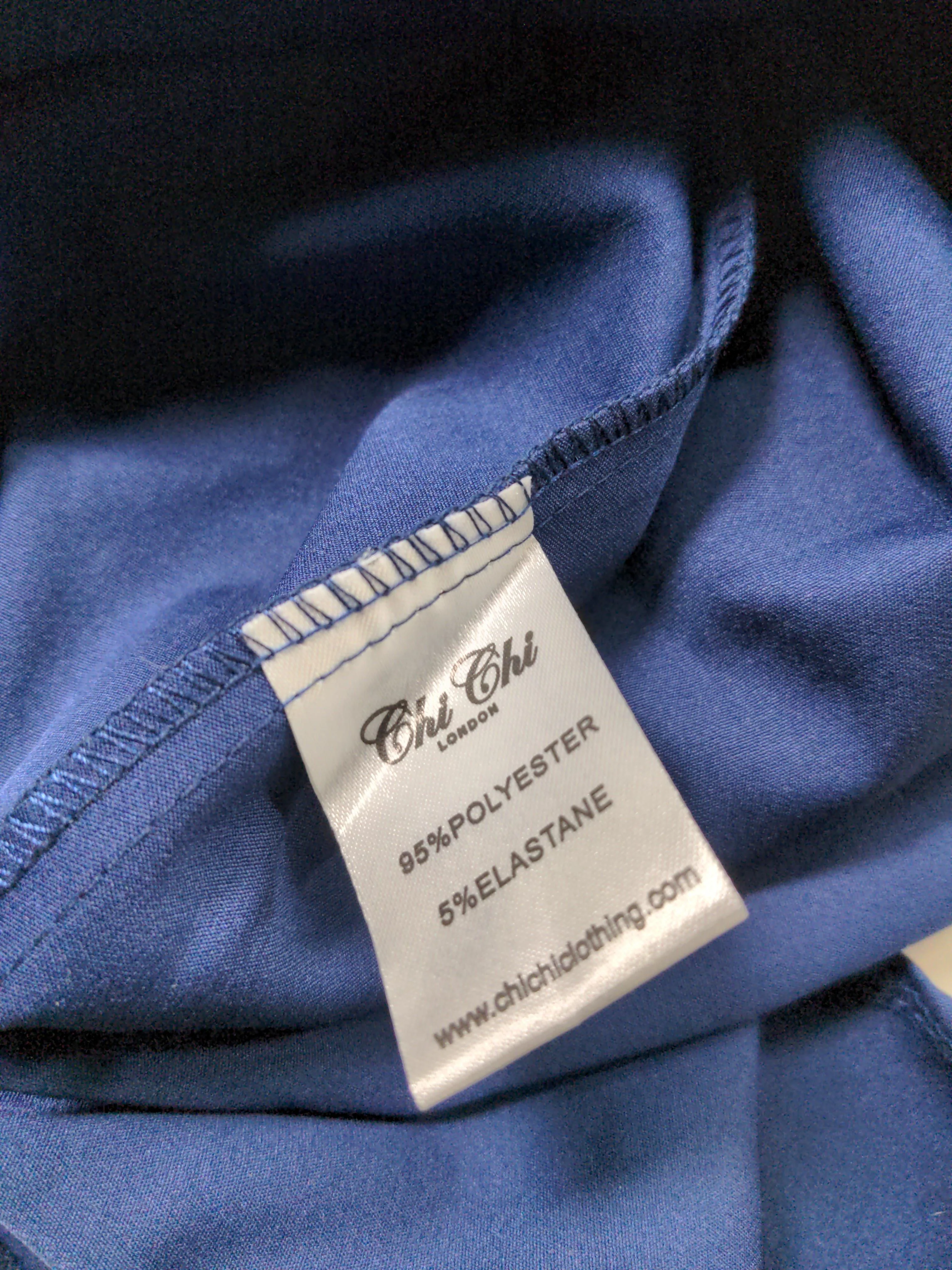 Chi Chi London A-Line Midi Dress M in Blue - Image 6