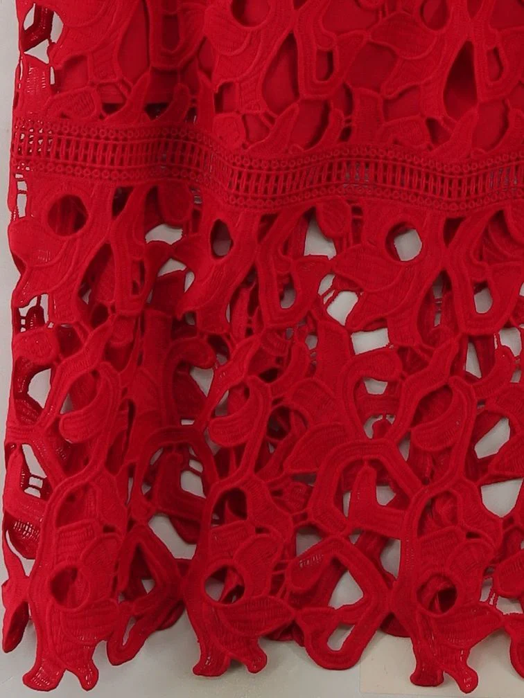 Chi Chi London A-Line Midi Dress UK10 in Red - Image 4