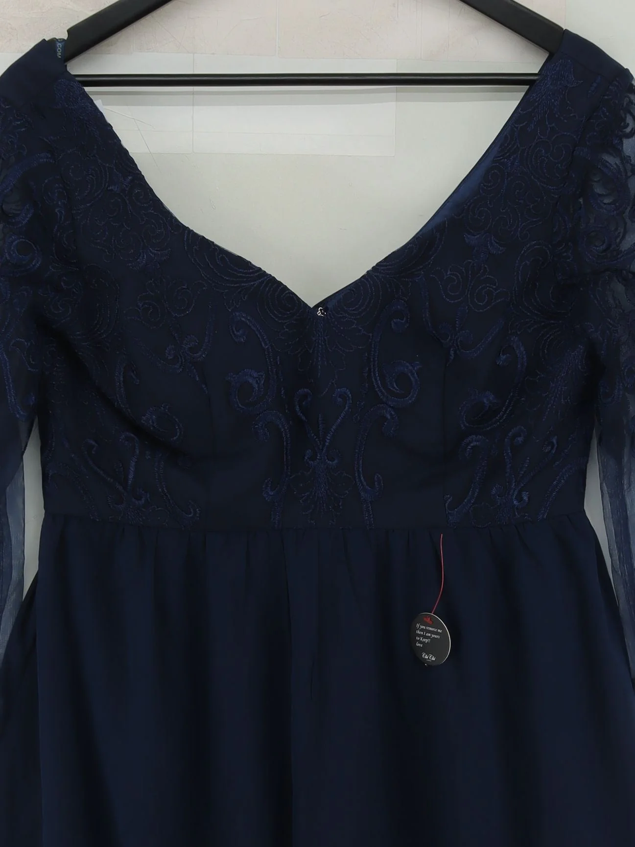 Chi Chi London A-Line Mini Dress UK12 in Blue - Image 3