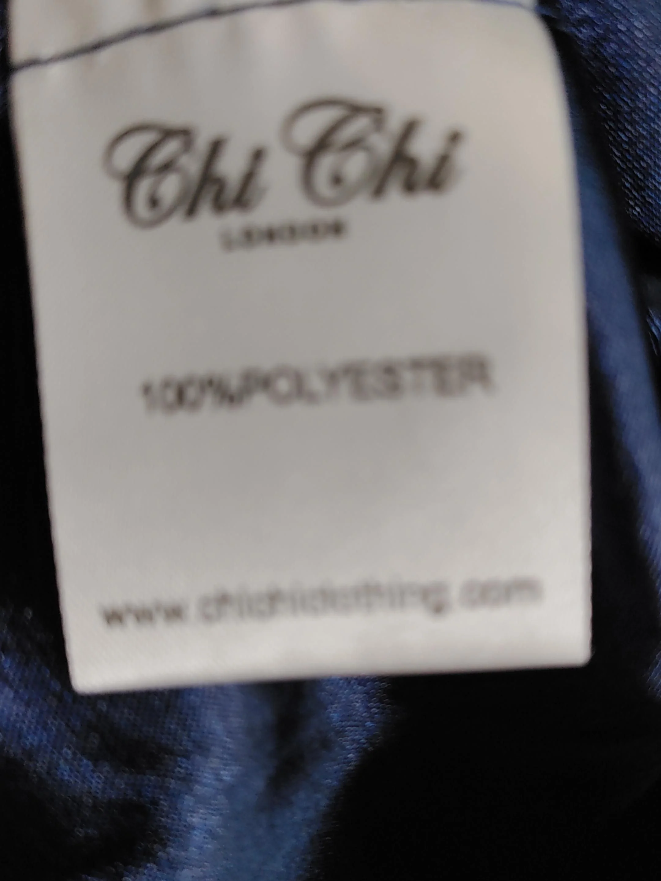 Chi Chi London A-Line Mini Dress UK12 in Blue - Image 6