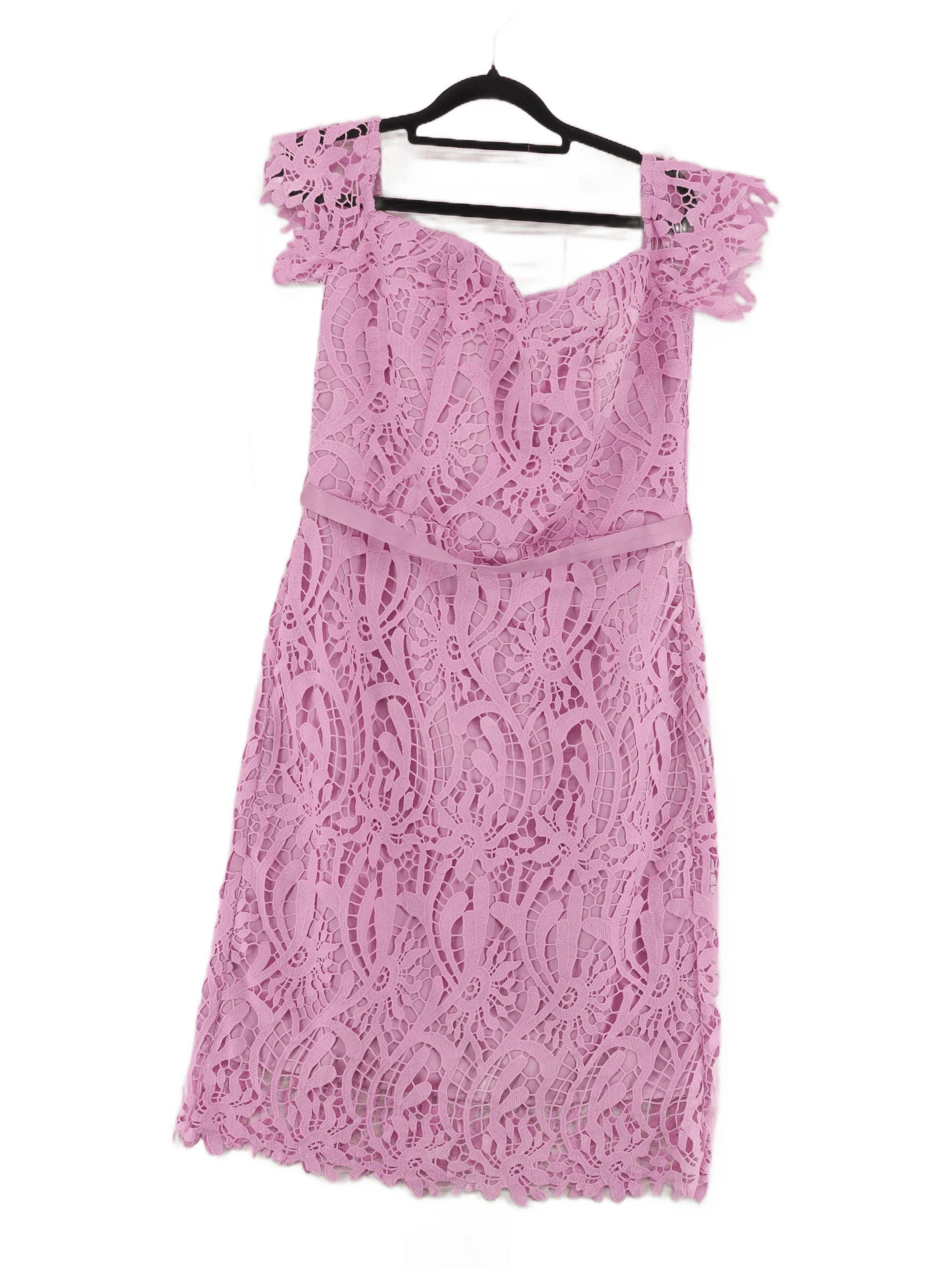 Chi Chi London Bodycon Midi Dress UK14 in Pink