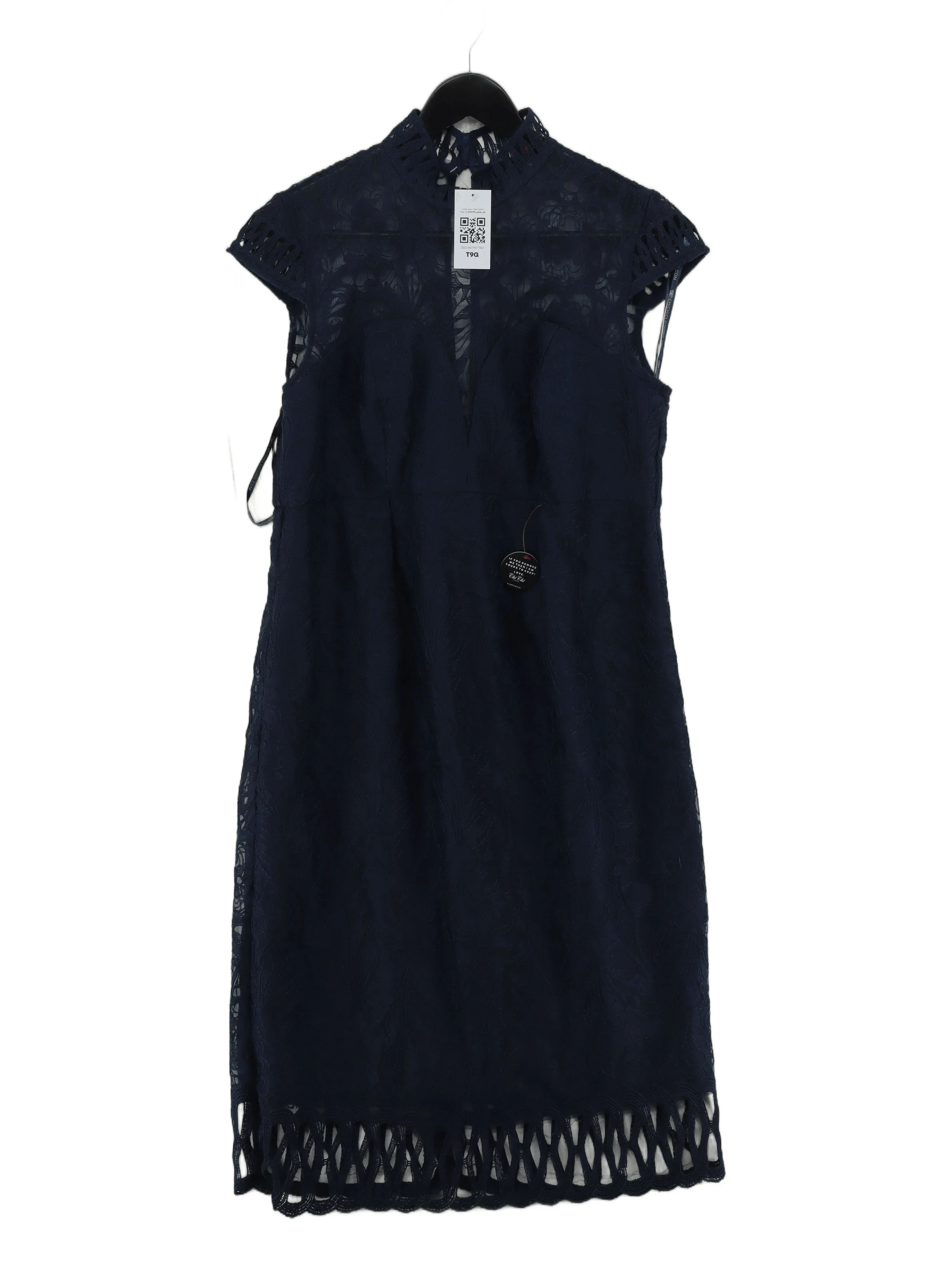 Chi Chi London Bodycon Mini Dress UK12 in Blue