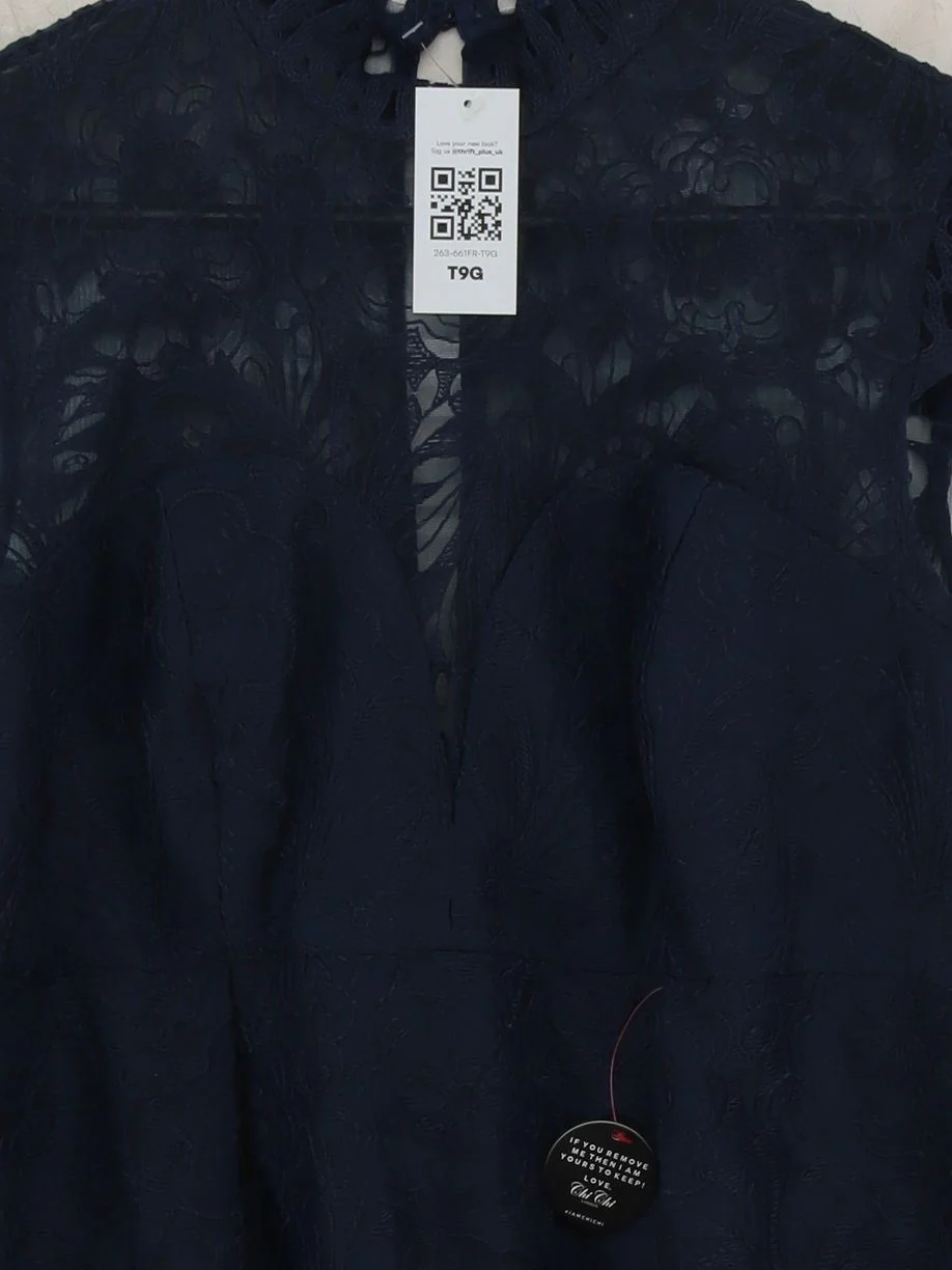 Chi Chi London Bodycon Mini Dress UK12 in Blue - Image 3