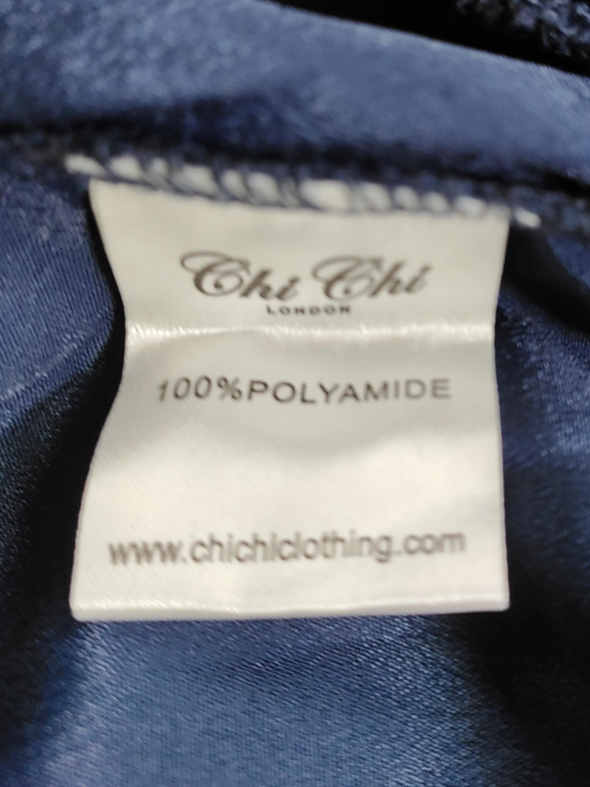 Chi Chi London Bodycon Mini Dress UK12 in Blue - Image 6