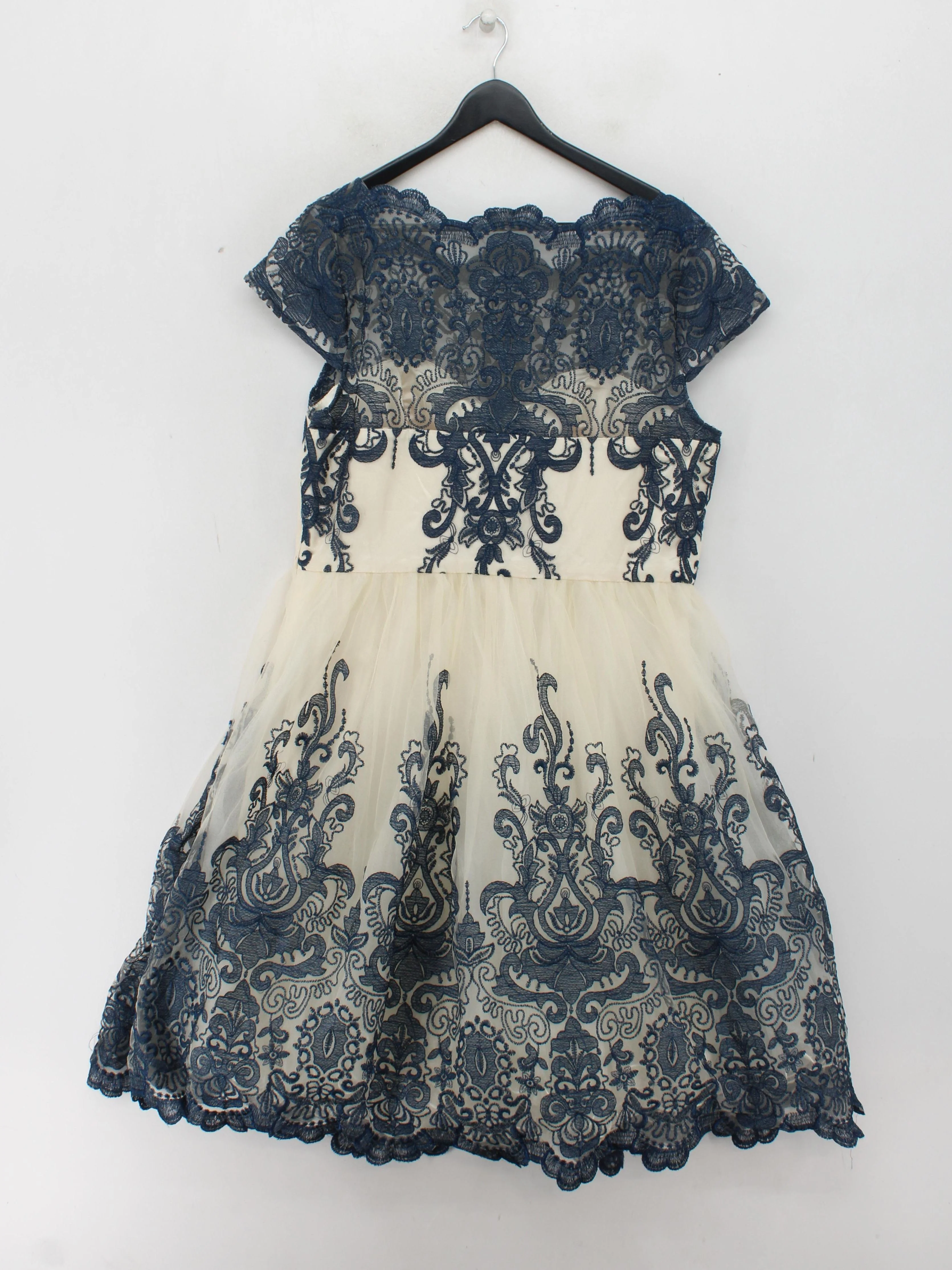Chi Chi London Skater Mini Dress UK18 in Blue - Image 2
