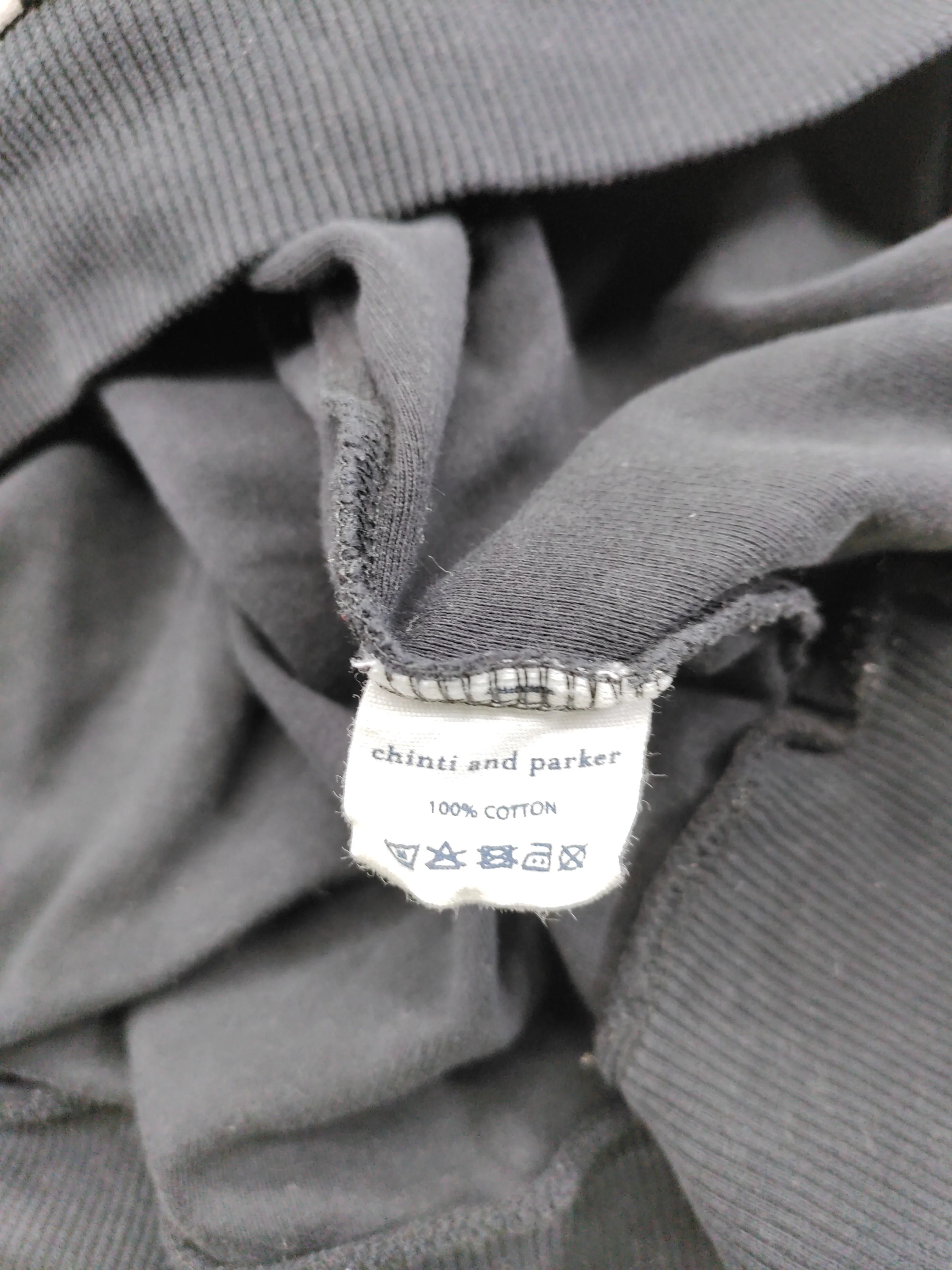 CHINTI & PARKER Women's Hoodie M Black Polkadot 100% Cotton Pullover - Image 6