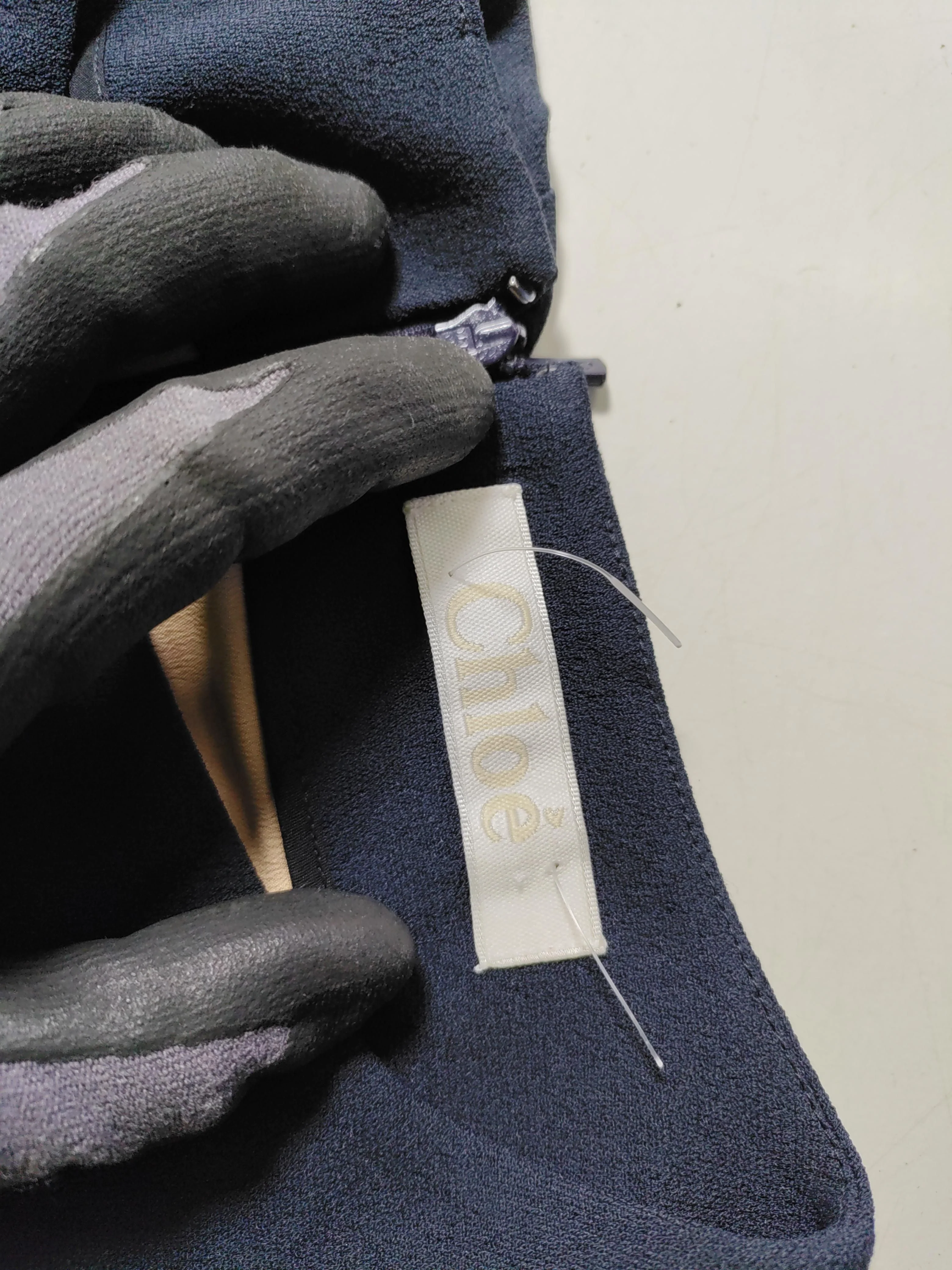 Chloé A-Line Mini Dress in Blue - Image 6