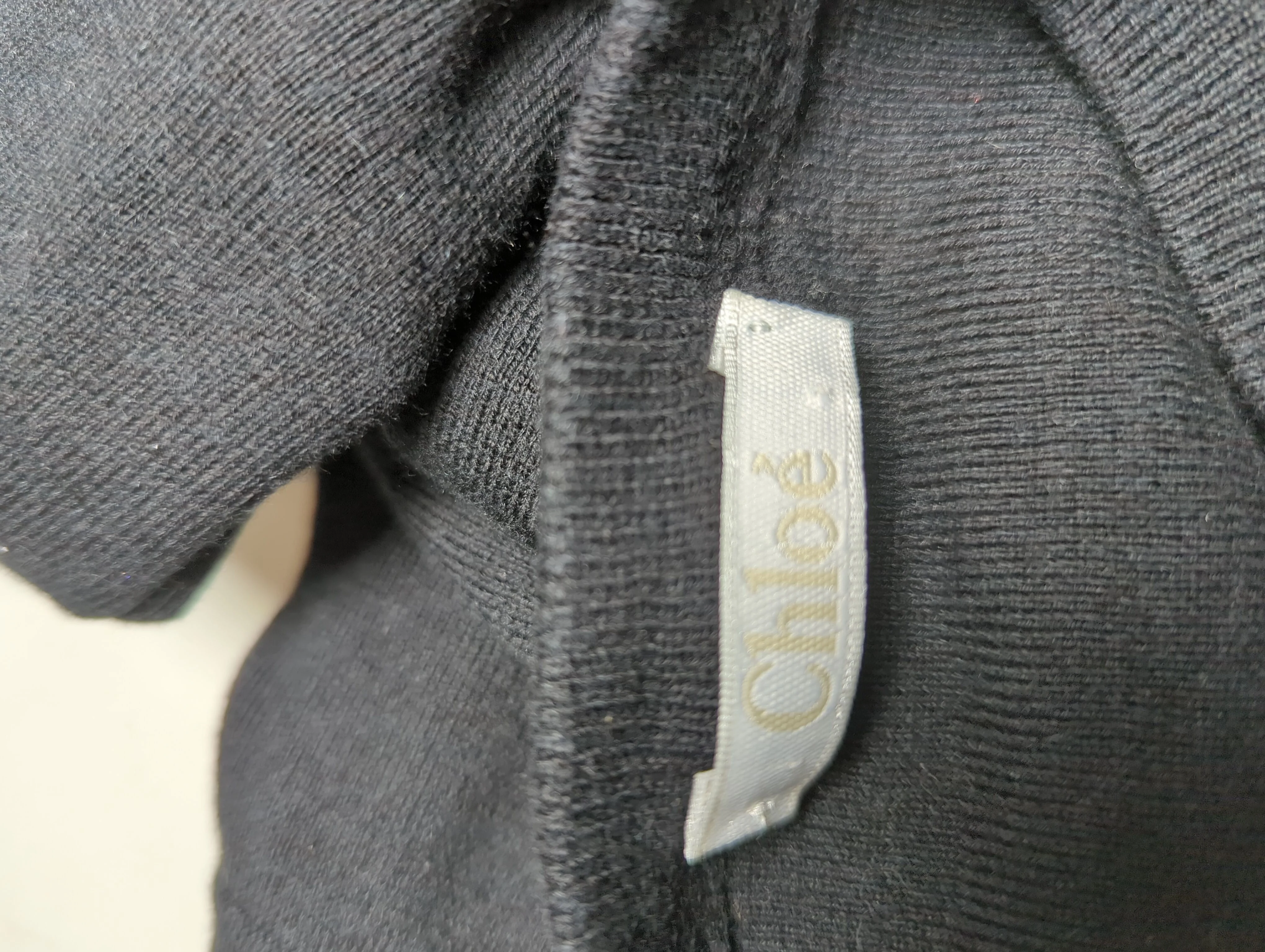 Chloé Jumper Mini Dress S in Black - Image 5