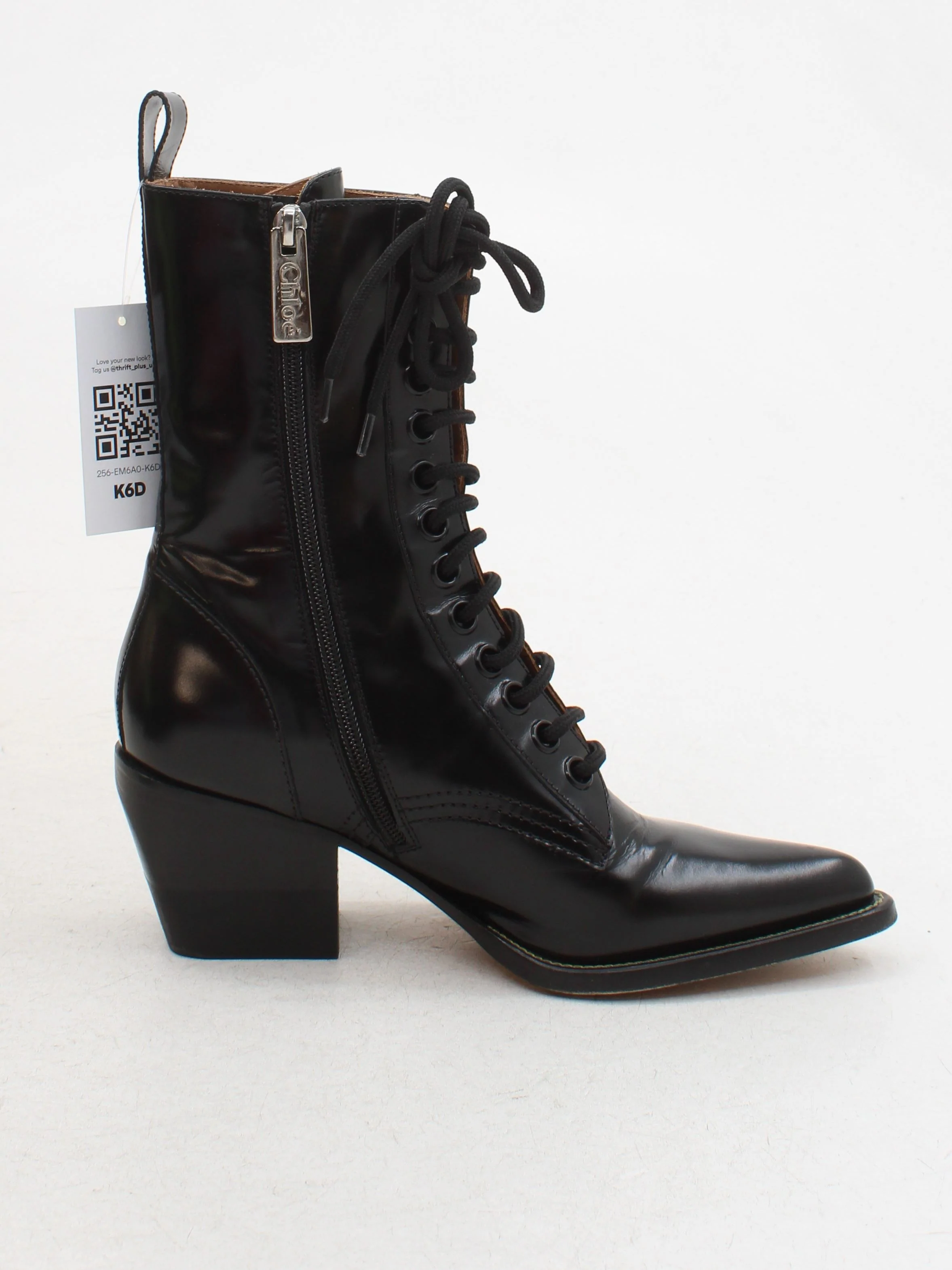 Chloé Women's Boots UK 5 Black 100% Other Combat - Image 5