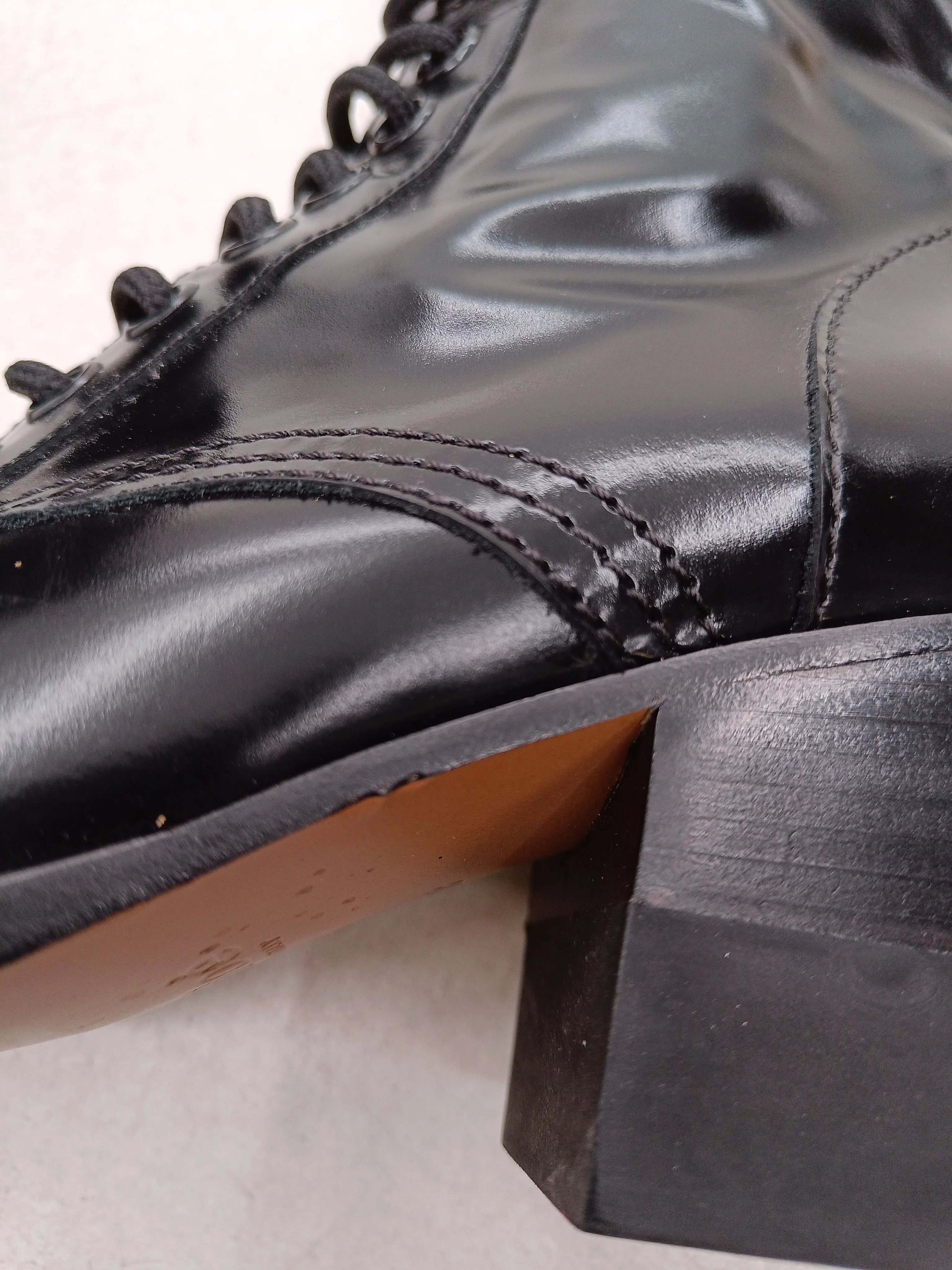 Chloé Women's Boots UK 5 Black 100% Other Combat - Image 9