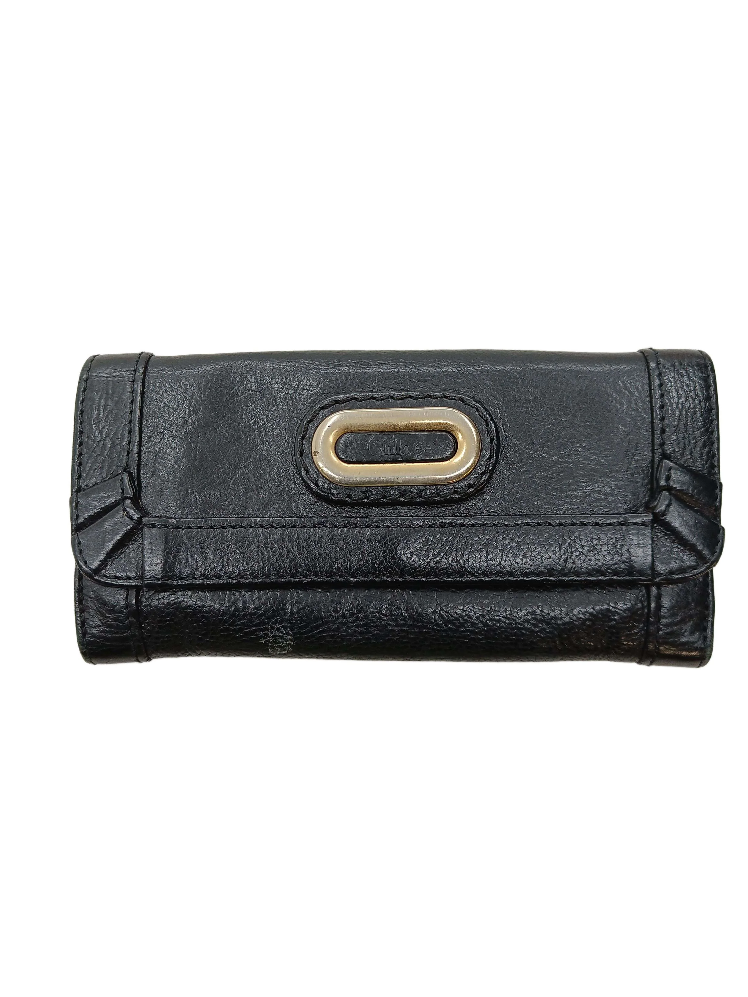 Chloe Women's Wallet Black 100% Leather