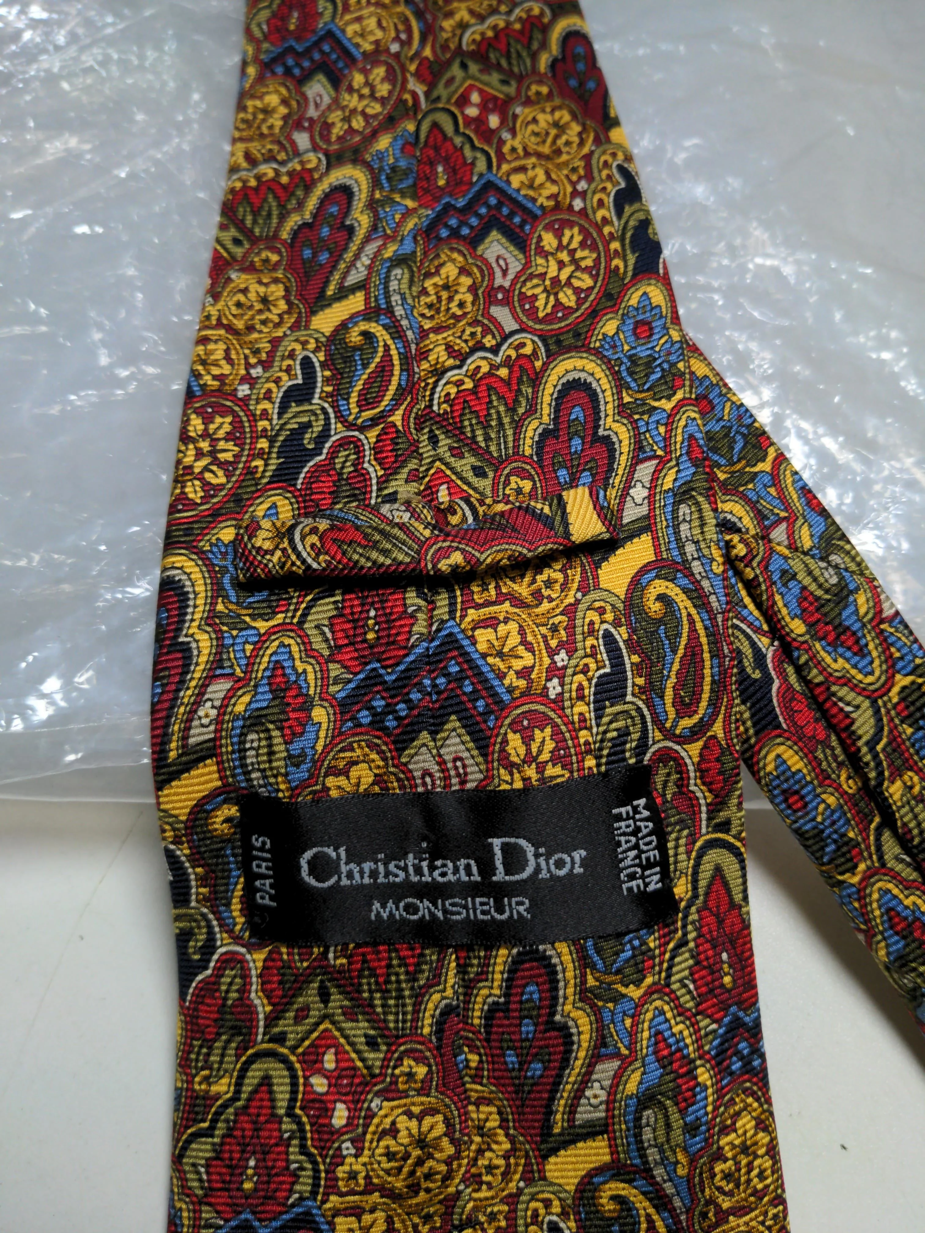 Christian Dior Men's Tie Multi 100% Silk - Image 5
