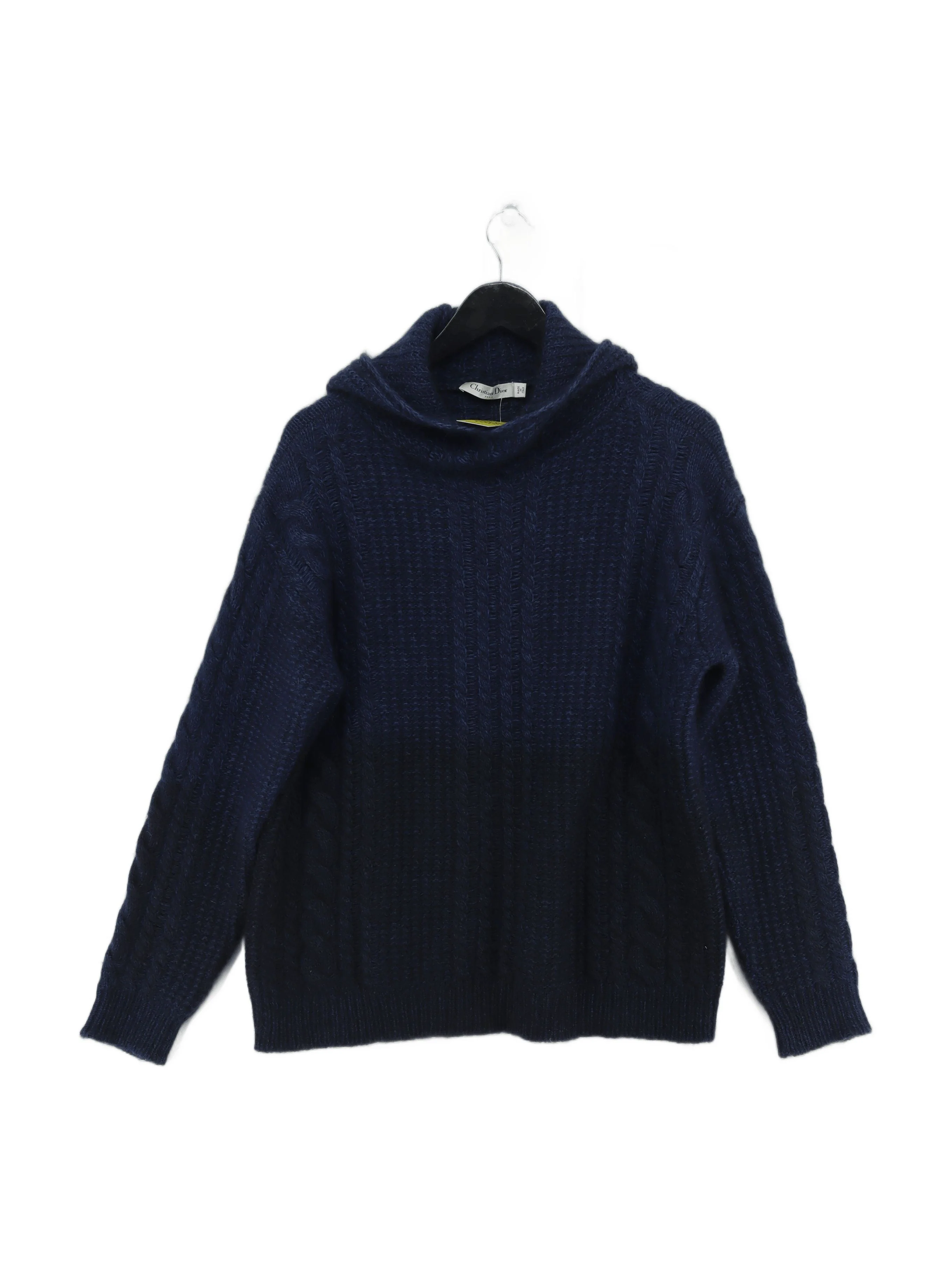 Christian Dior Women's Jumper UK 6 Blue Wool with Mohair, Polyamide Pullover