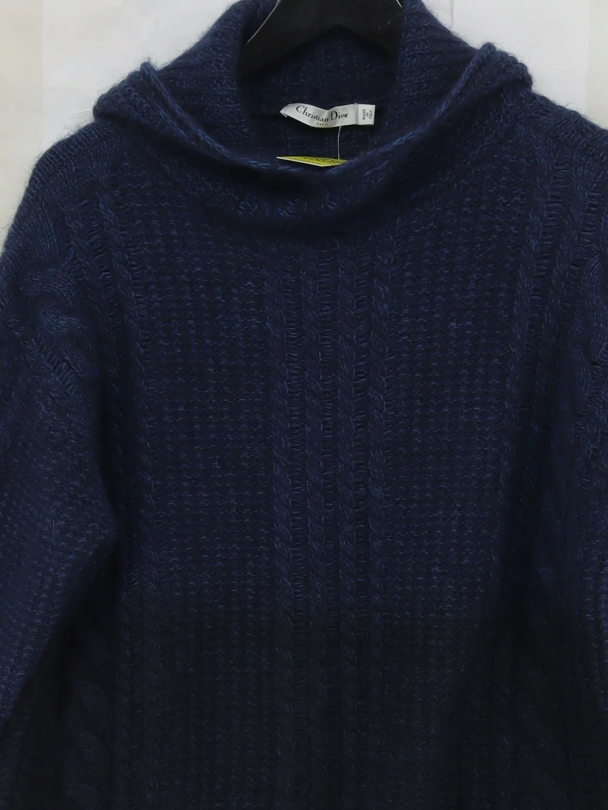 Christian Dior Women's Jumper UK 6 Blue Wool with Mohair, Polyamide Pullover - Image 3