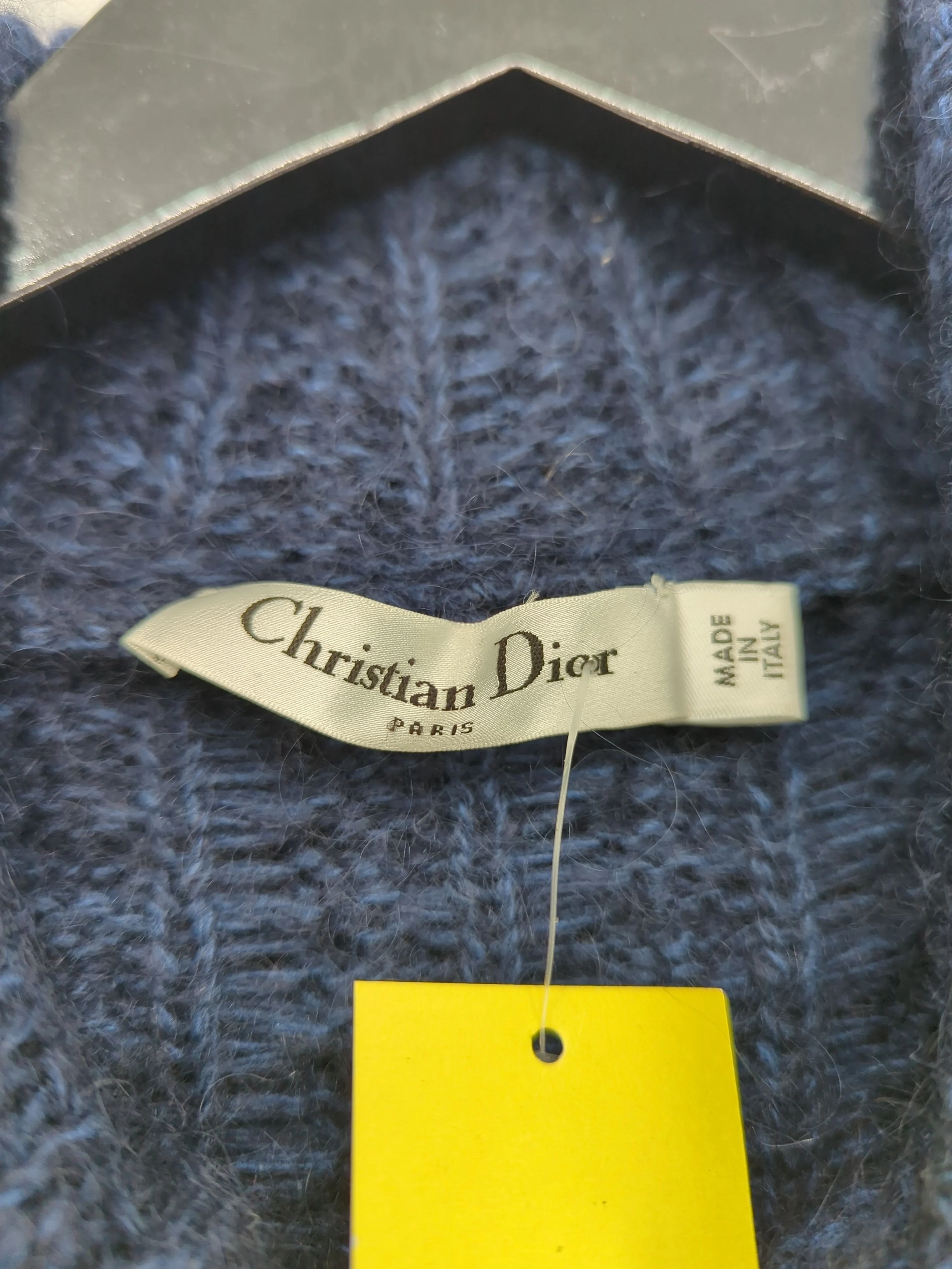 Christian Dior Women's Jumper UK 6 Blue Wool with Mohair, Polyamide Pullover - Image 6
