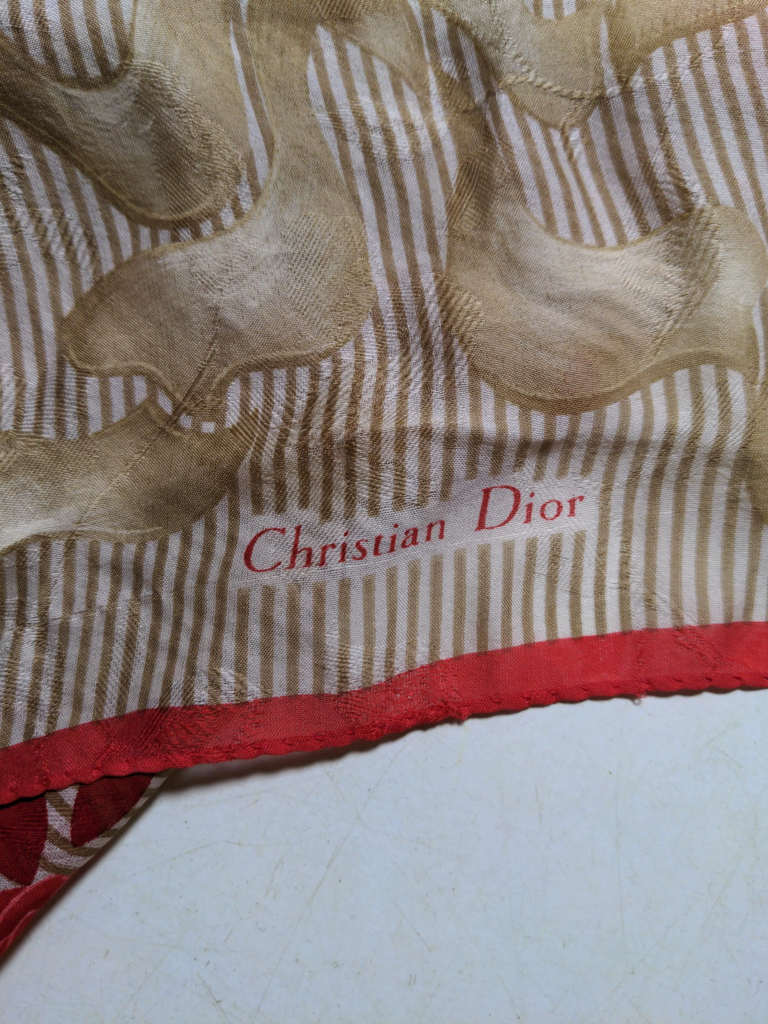 Christian Dior Women's Scarf Multi Floral 100% Silk Rectangle Scarf - Image 5
