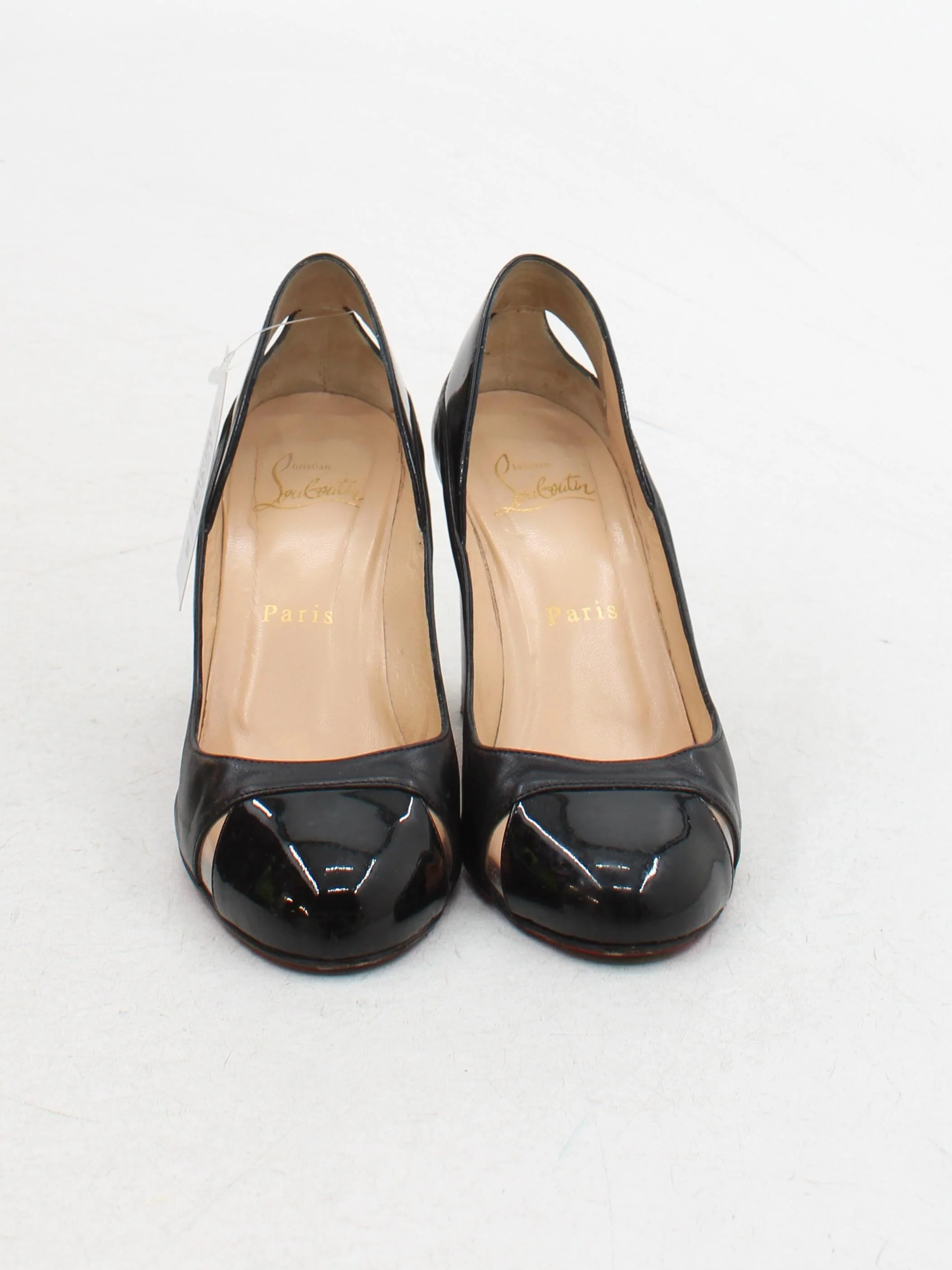 Christian Louboutin Women's Heels UK 3 Black 100% Leather Court - Image 2